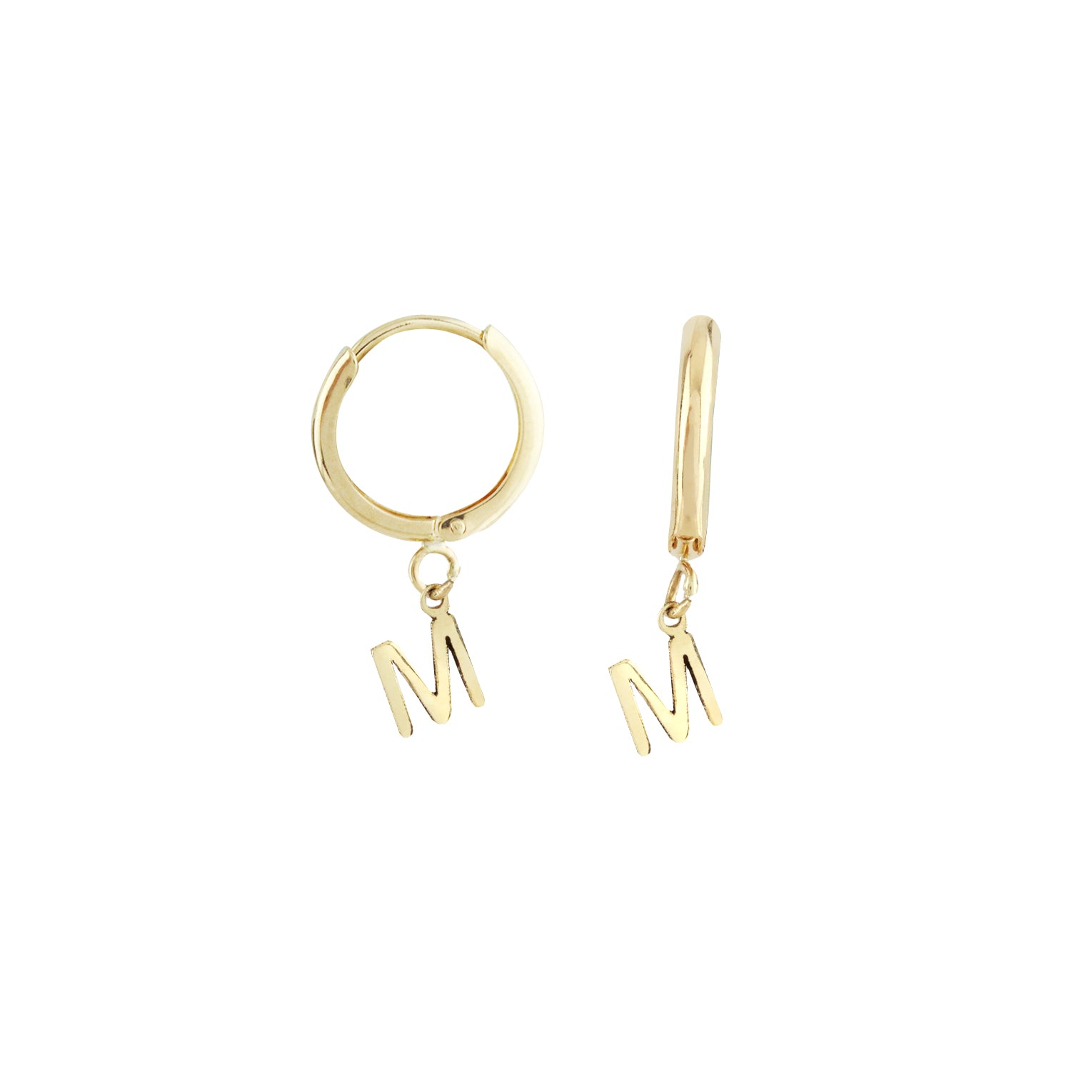 Soft Hint Gold Hoop Earrings