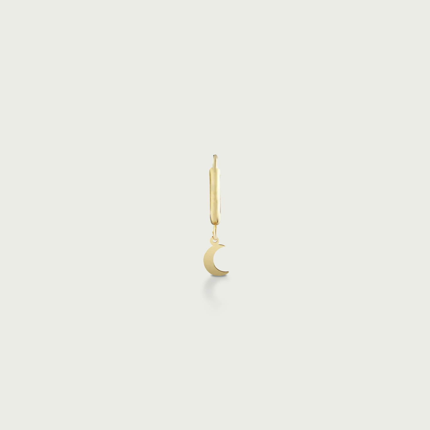Over the Moon Gold Hoop Earrings