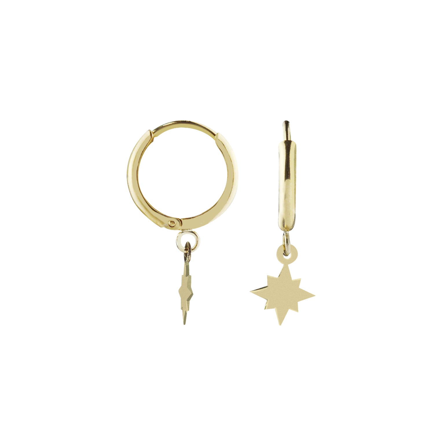 Wish Come True Gold Hoop Earrings