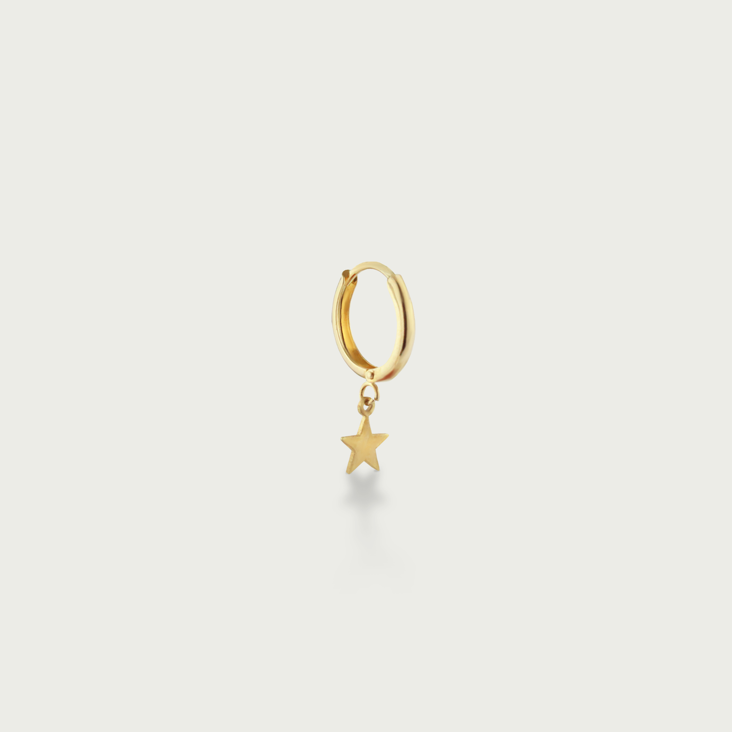 Over the Stars Gold Hoop Earrings