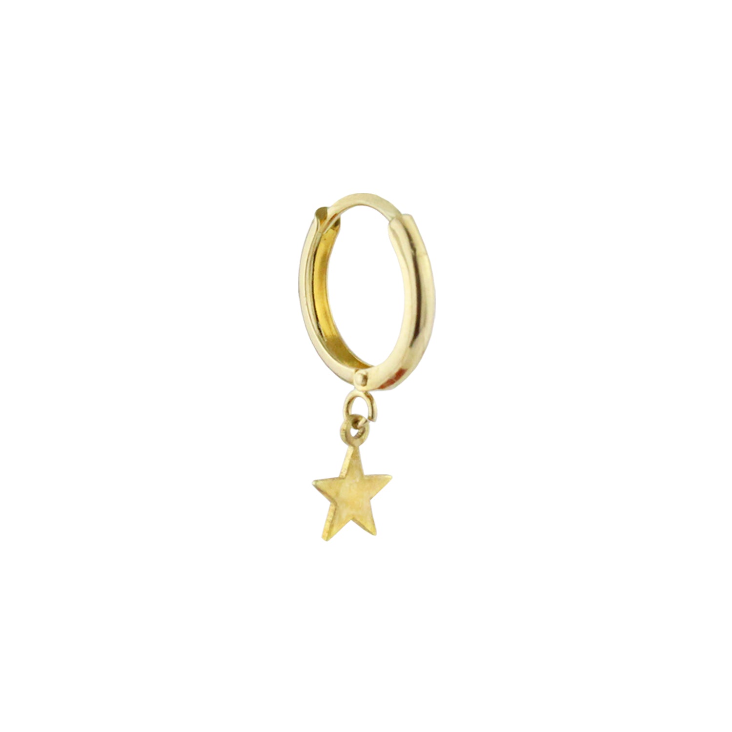 Over the Stars Gold Hoop Earrings