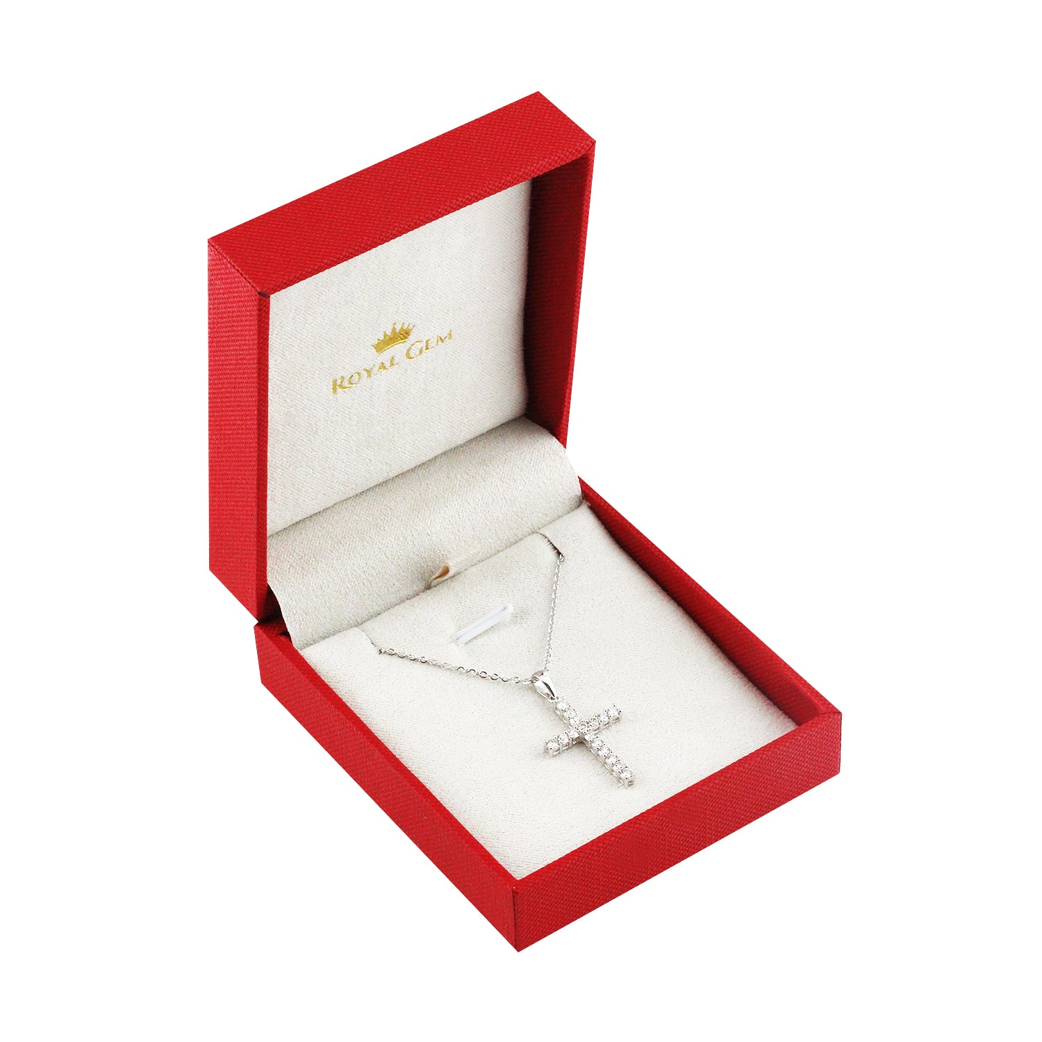 Divine Aura Diamond Cross Necklace