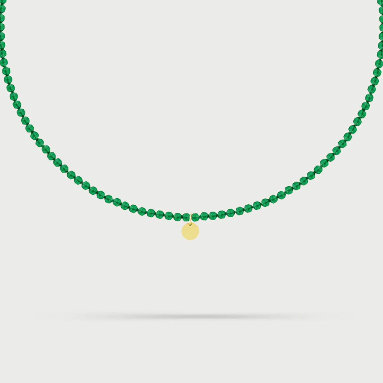 Little Gem Green Agate Necklace