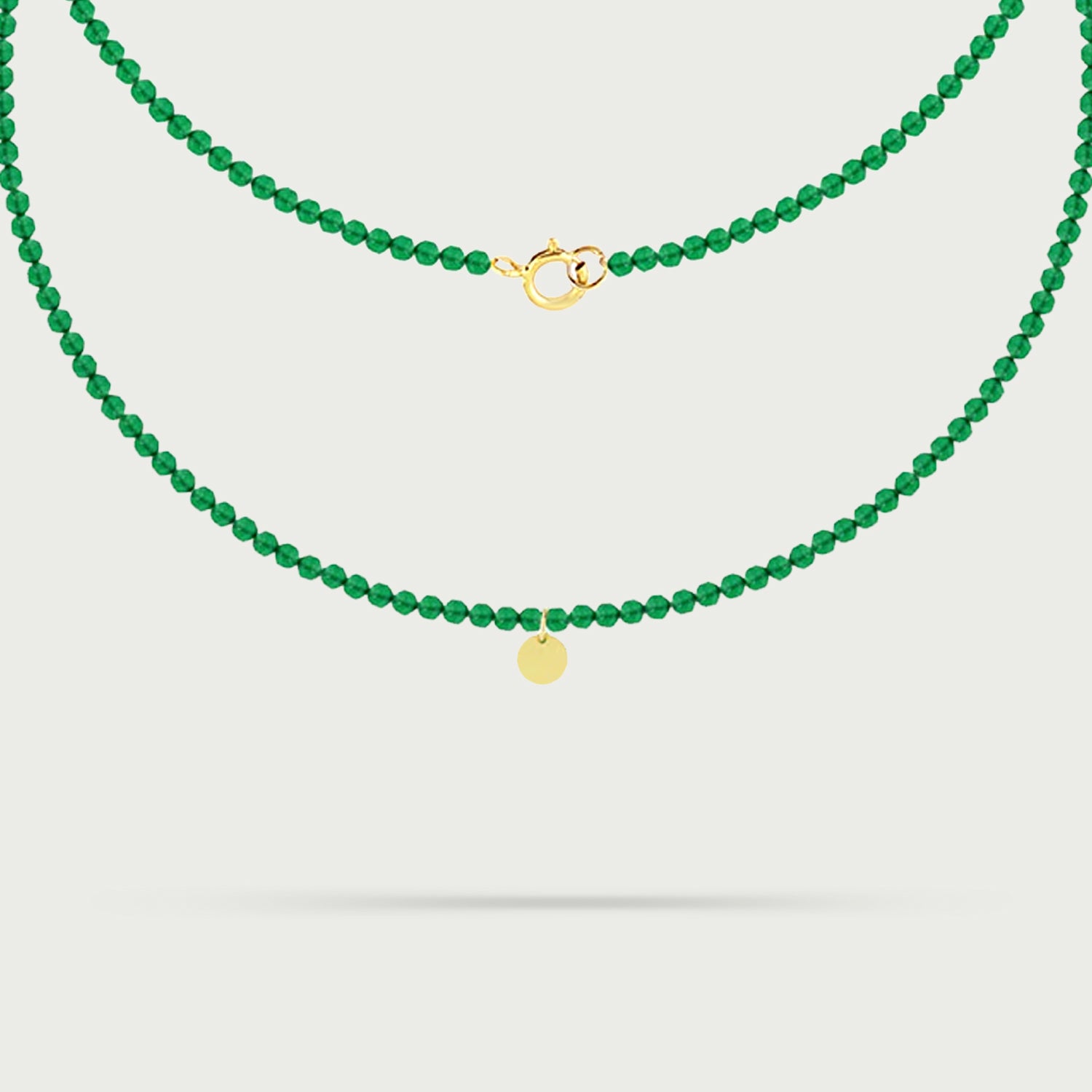 Little Gem Green Agate Necklace
