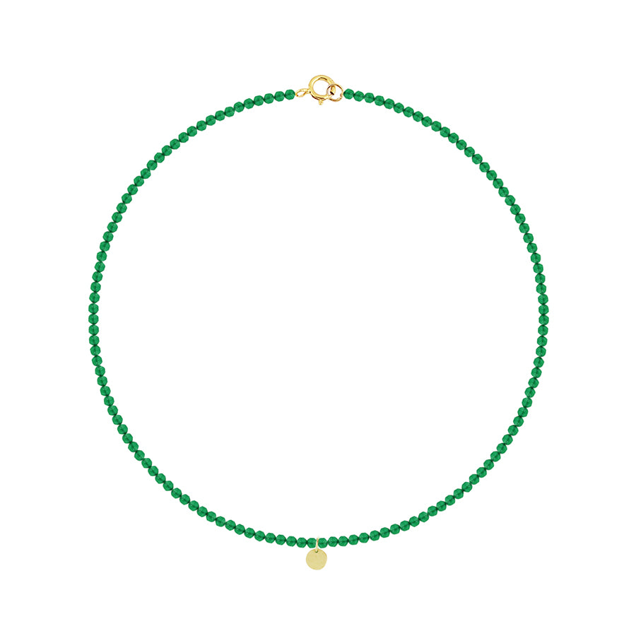 Little Gem Green Agate Necklace