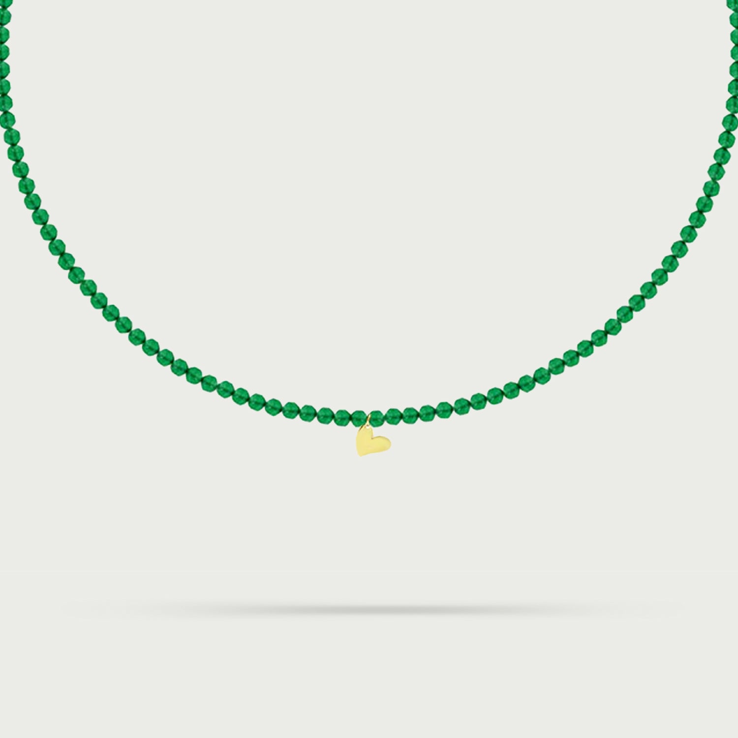 Little Gem Green Agate Necklace