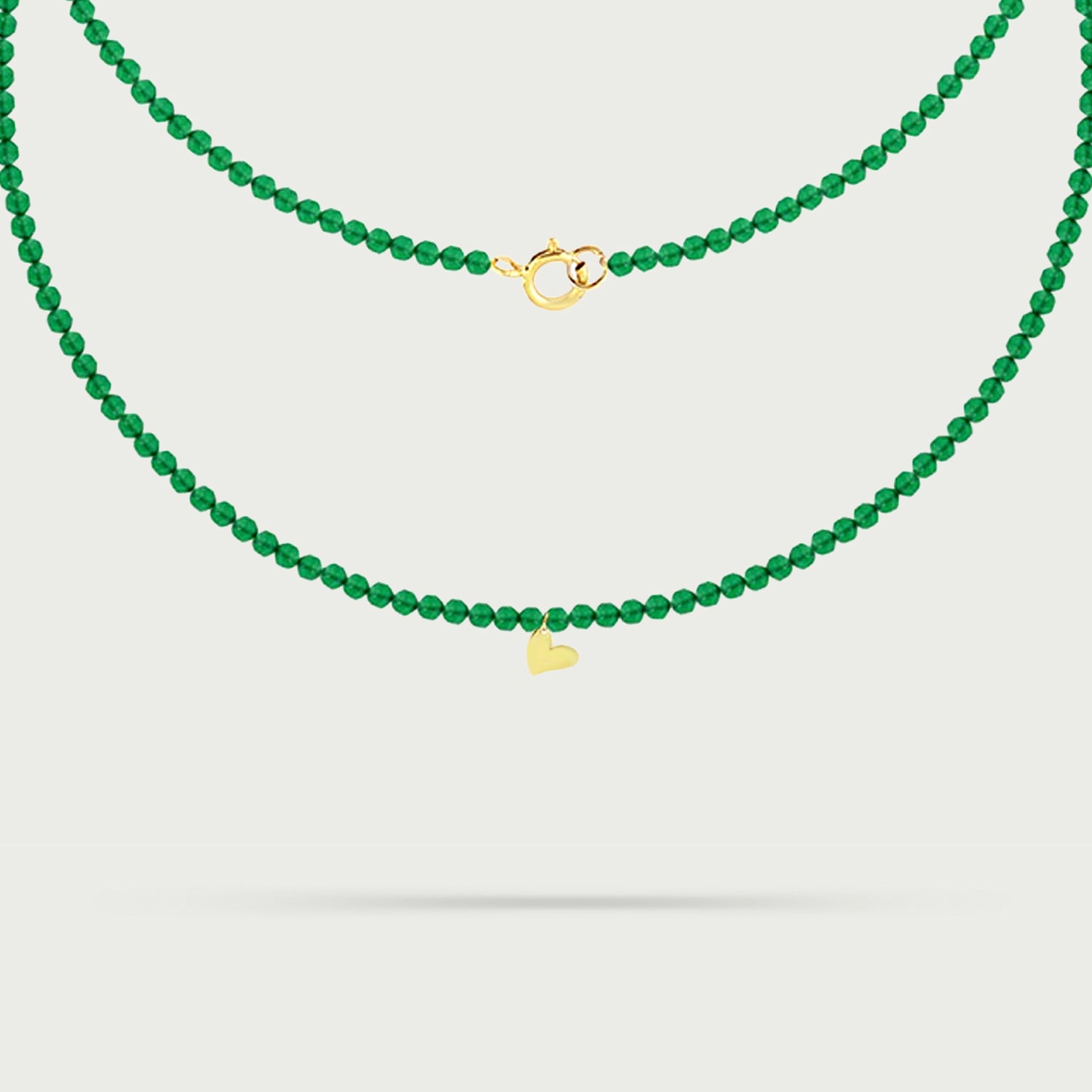 Little Gem Green Agate Necklace