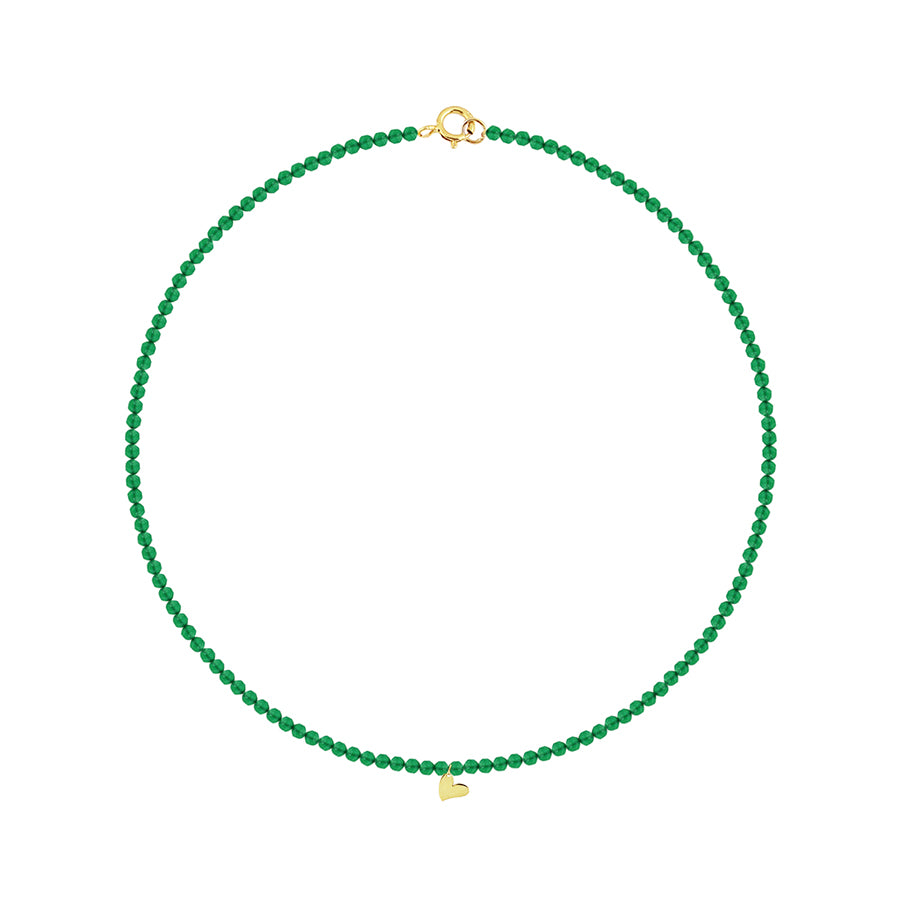 Little Gem Green Agate Necklace