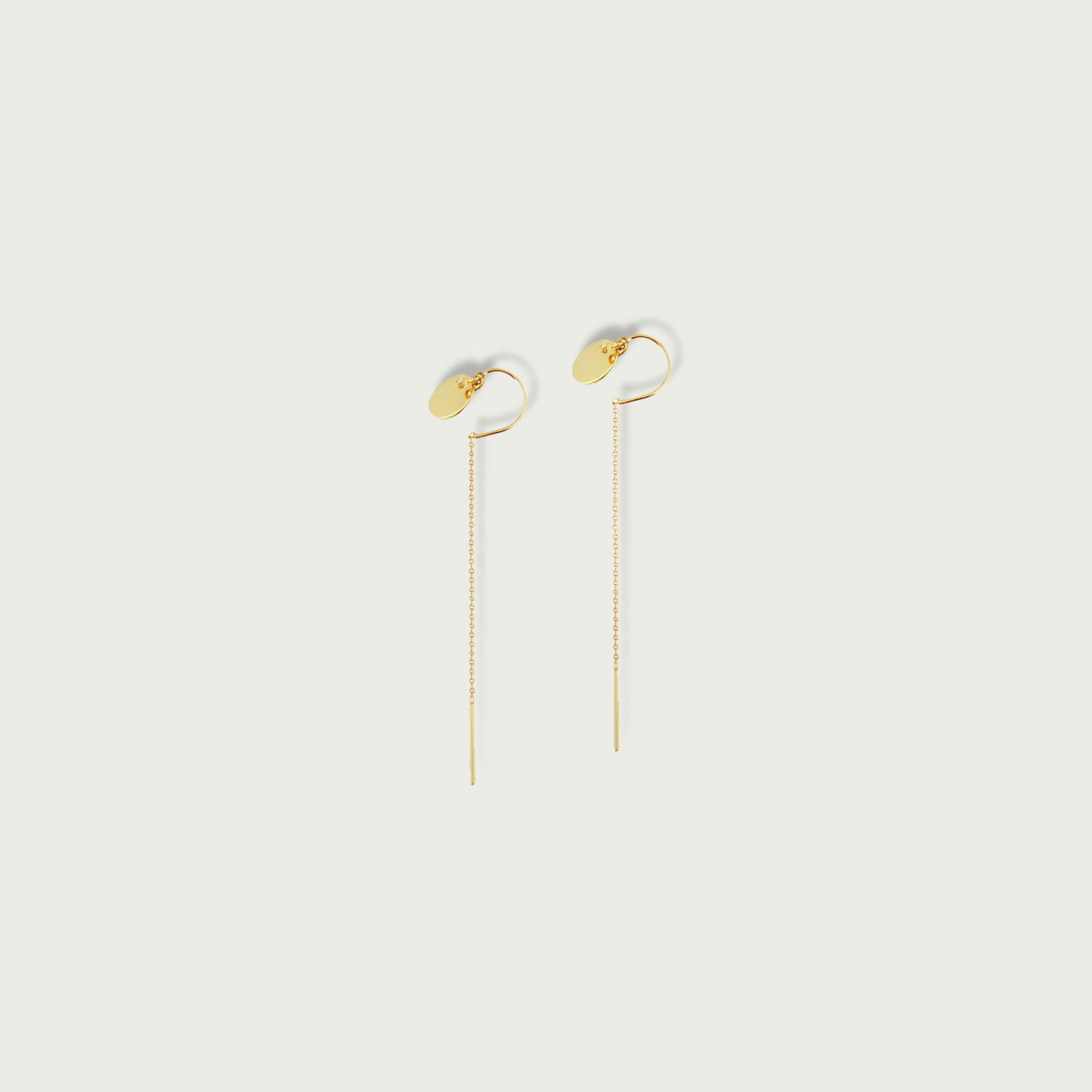 Petal Line Gold Stringer Earrings