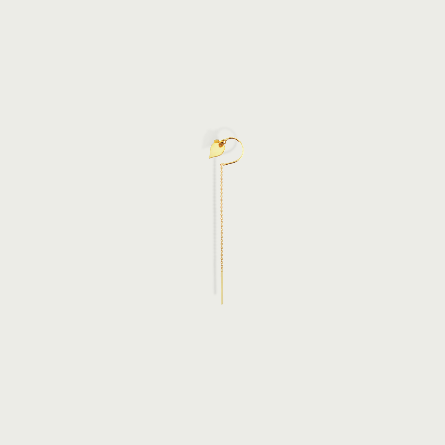 Petal Line Gold Stringer Earrings