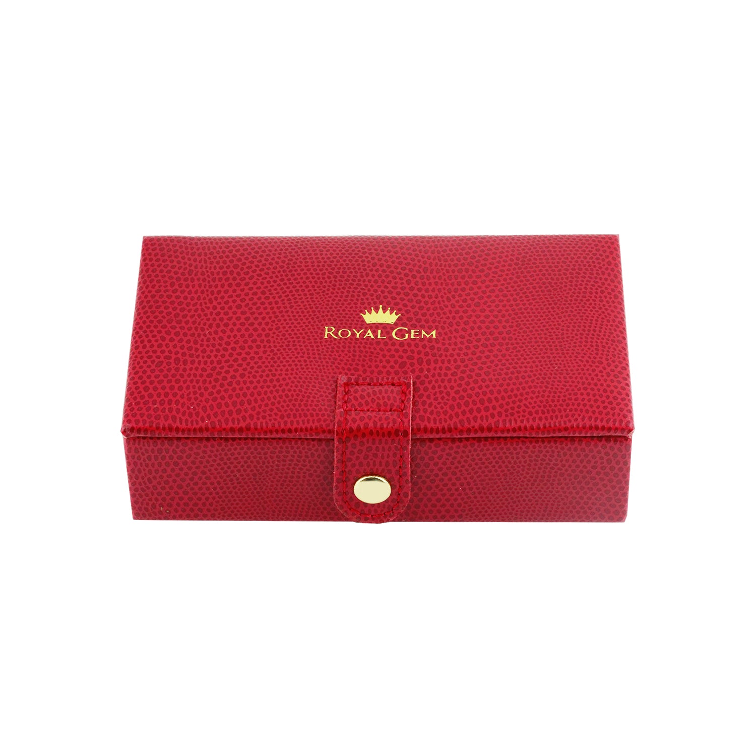 Royal Gem Leather Rectangular Jewelry Box