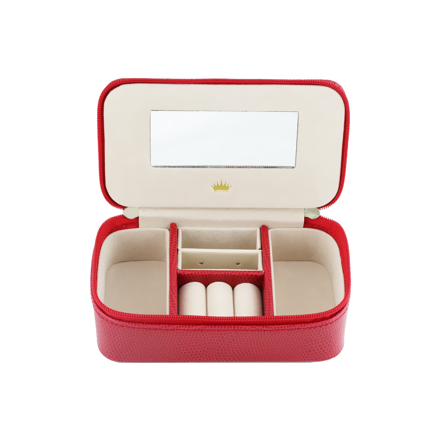 Royal Gem Leather Oval Jewelry Box