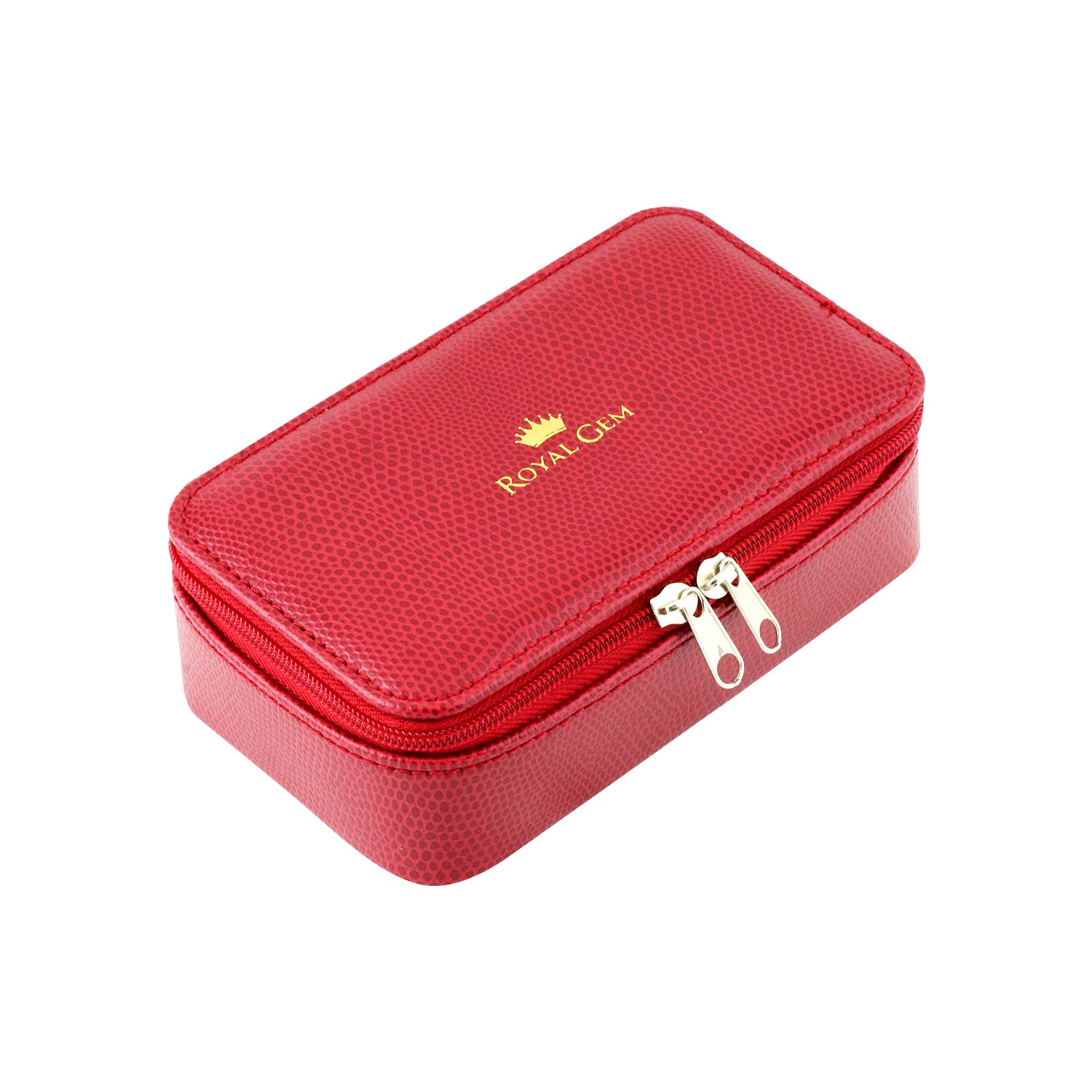 Royal Gem Leather Oval Jewelry Box