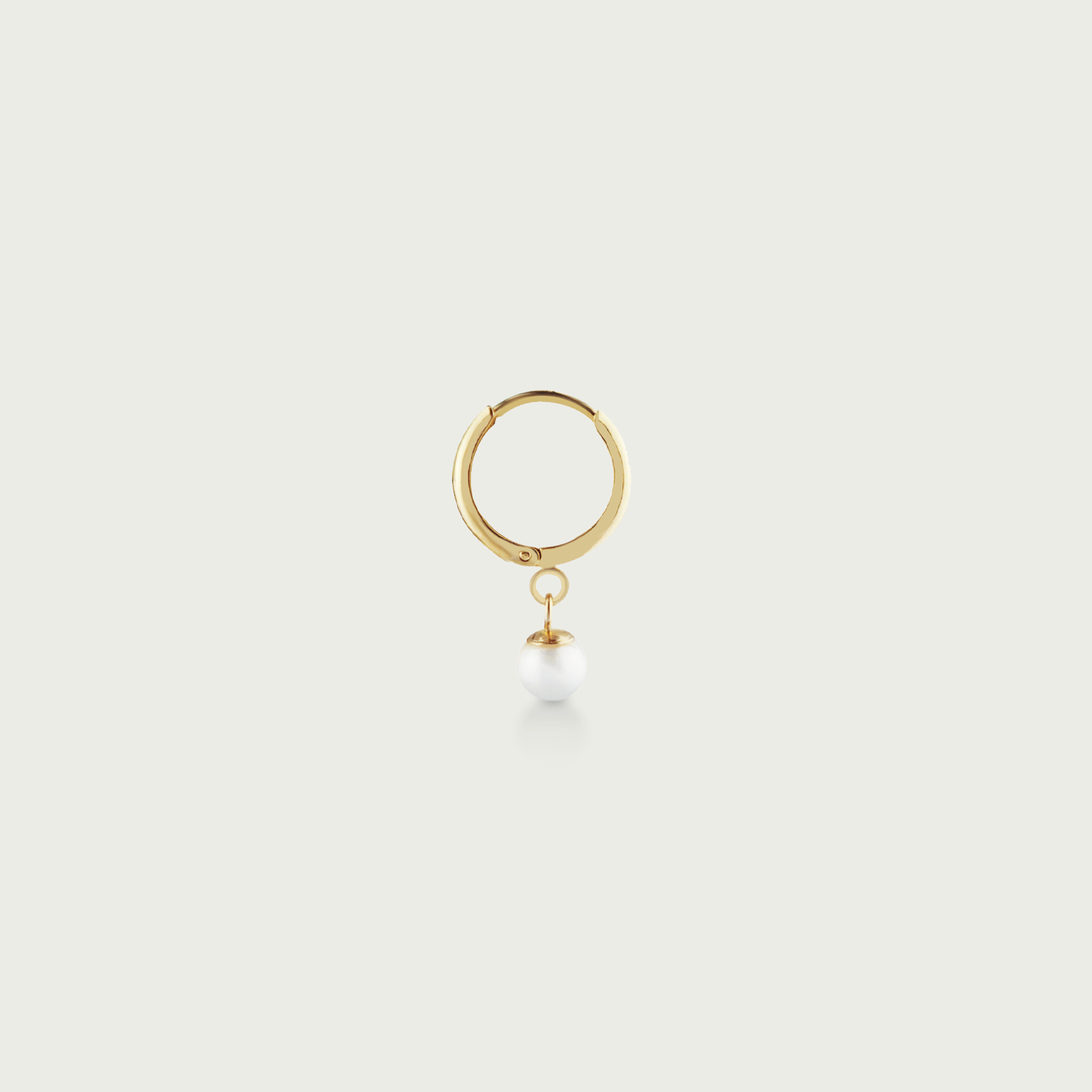 Sea Meets Sky Pearl Hoop Earrings