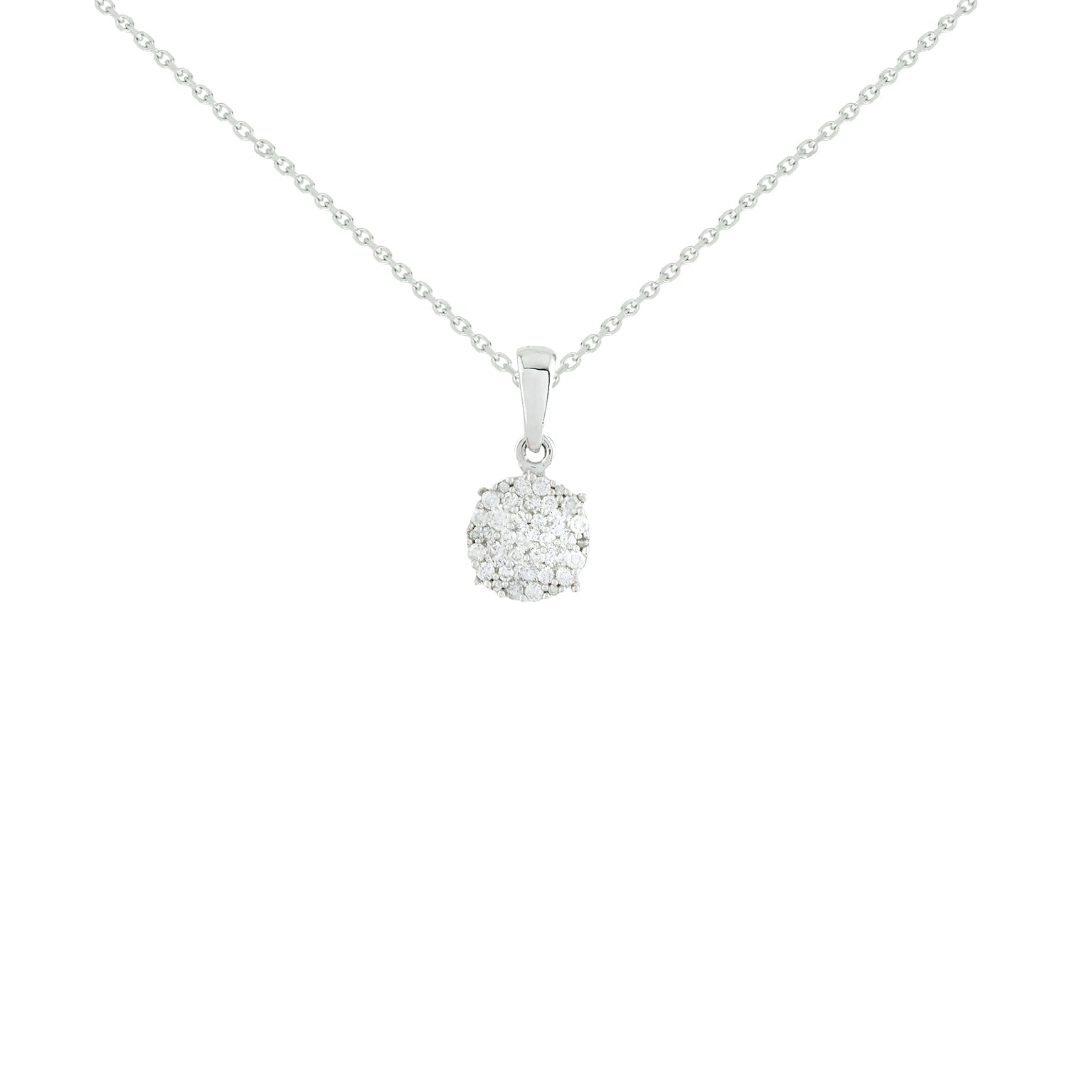 Halo Whisper Diamond Necklace