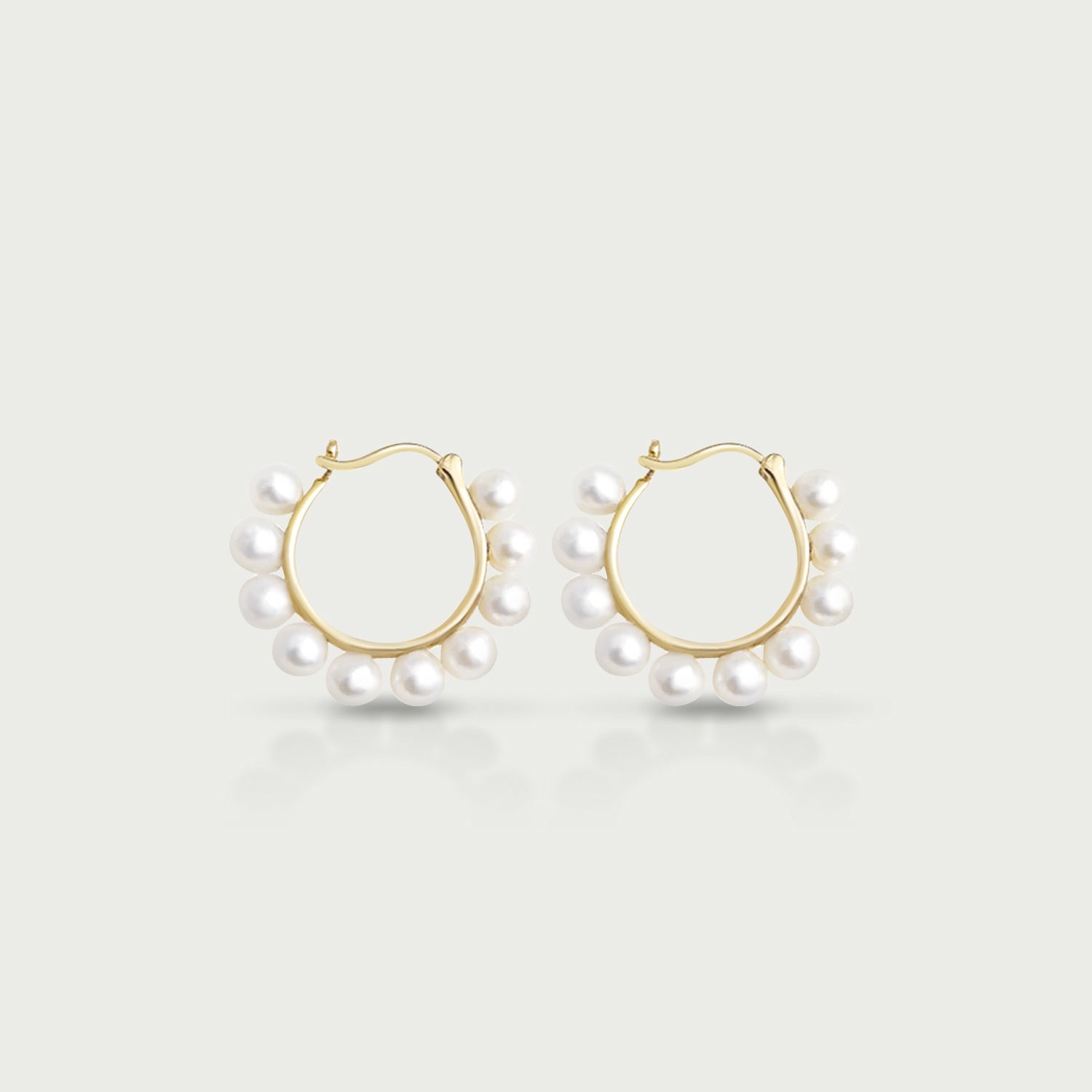 Sea Nymph Pearl Hoop Earrings