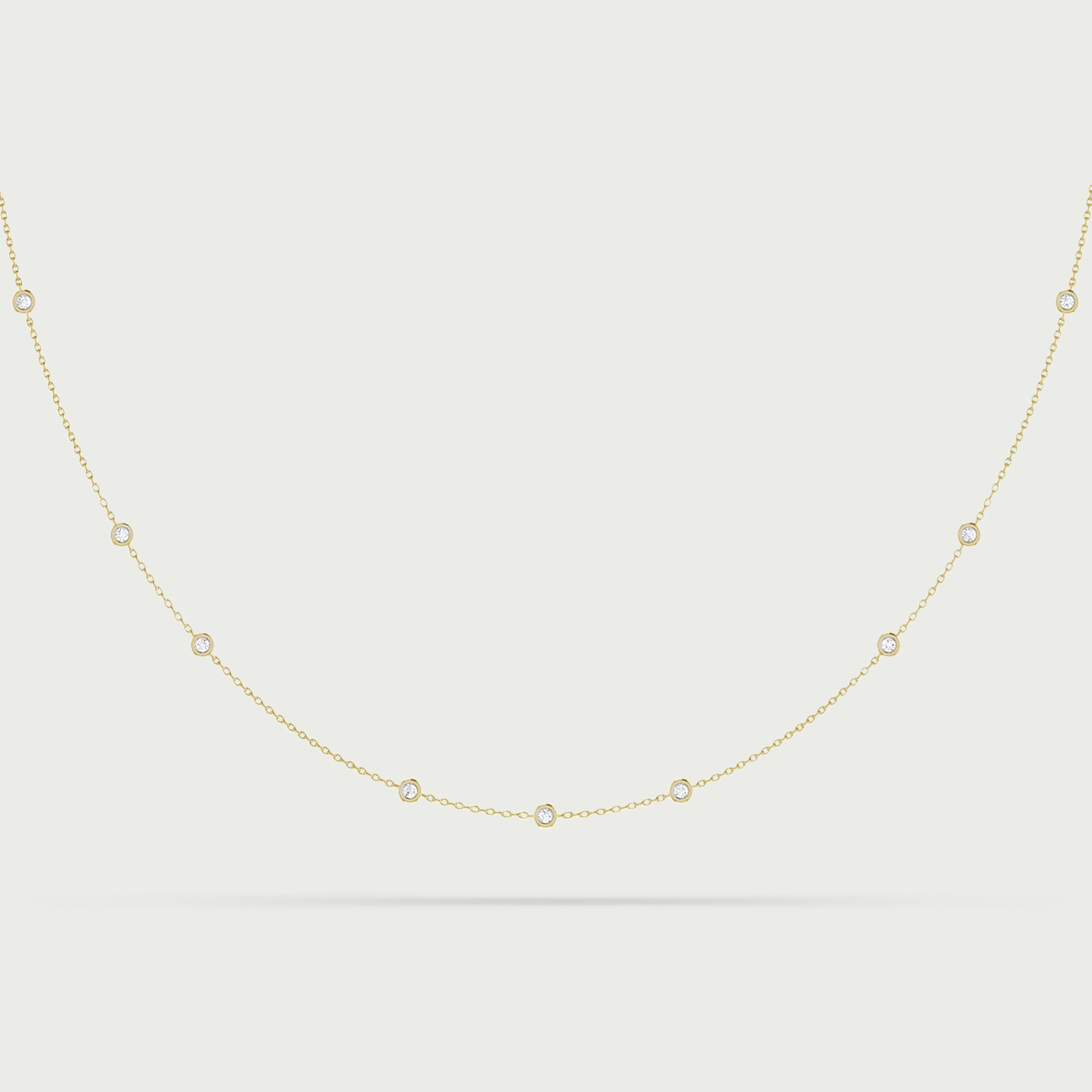Orbit Bond Diamond Necklace