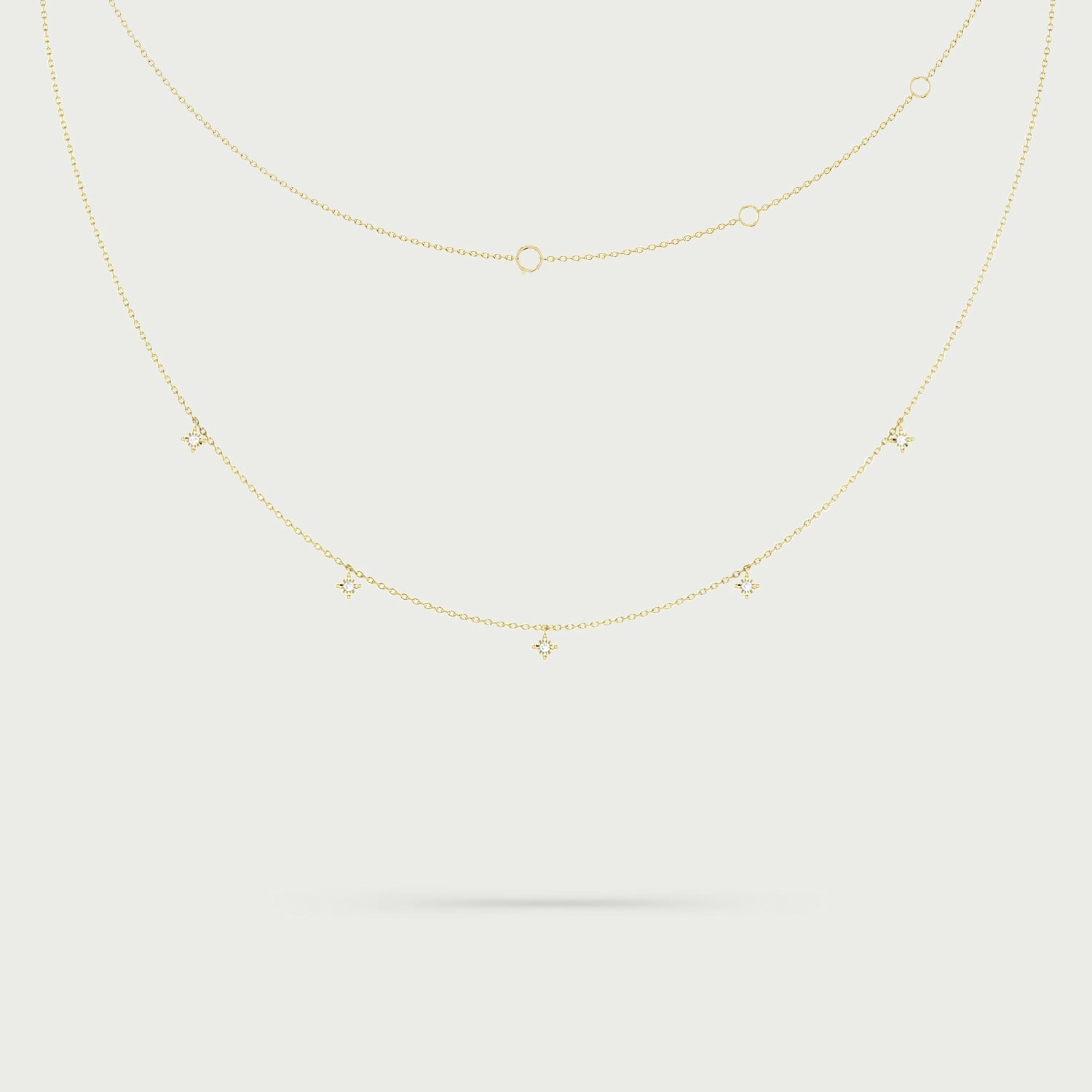 Starlit Elegance Diamond Necklace