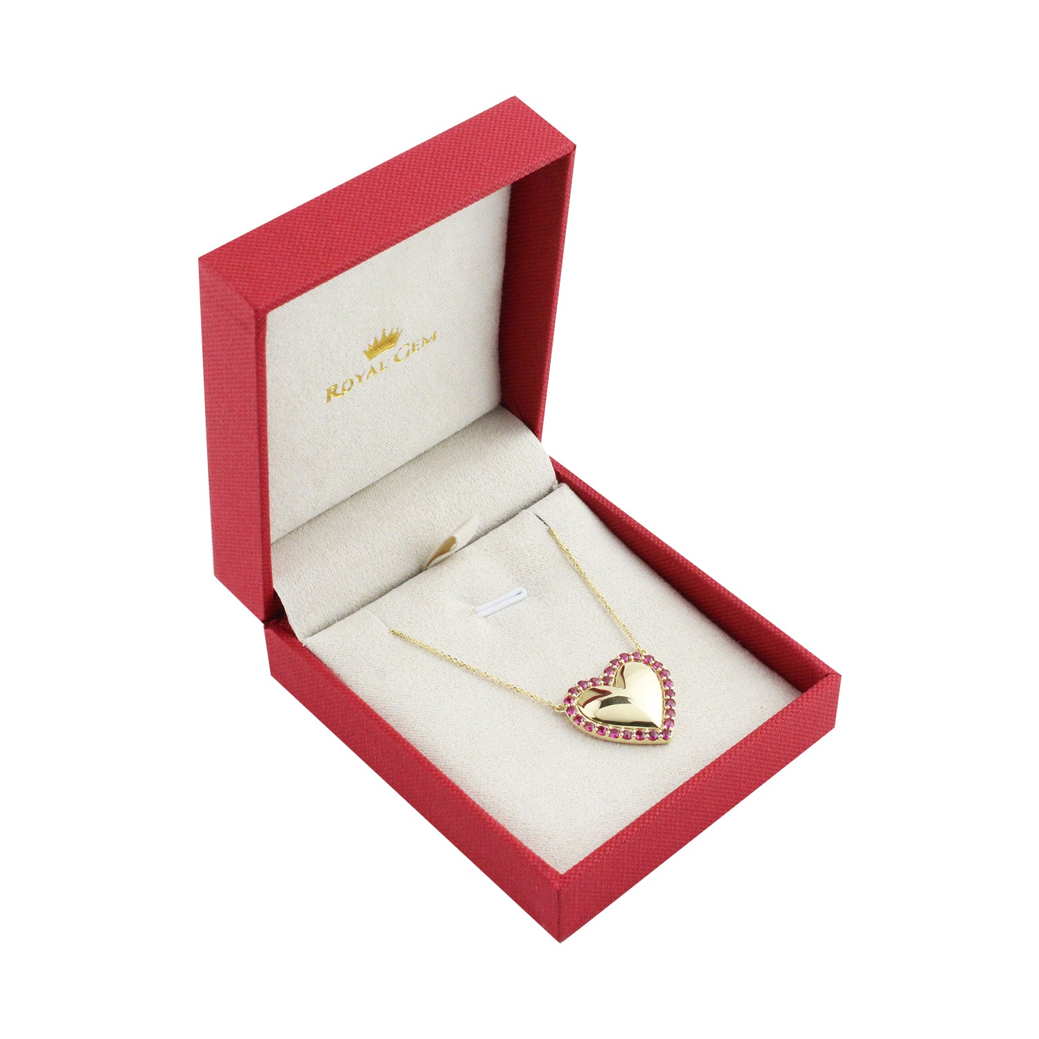 Blush Heart Pink Sapphire Necklace