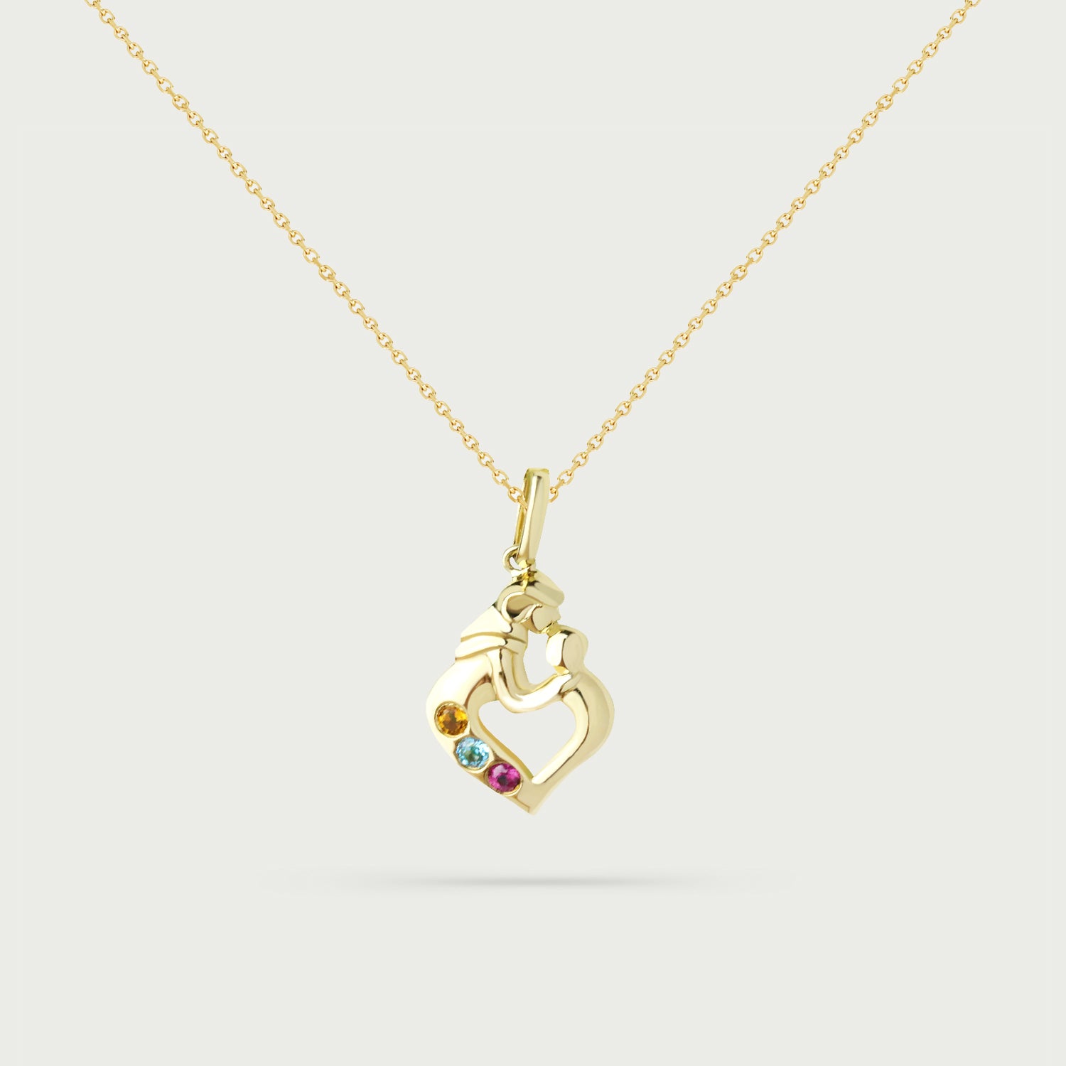 Embraced in Gem Necklace