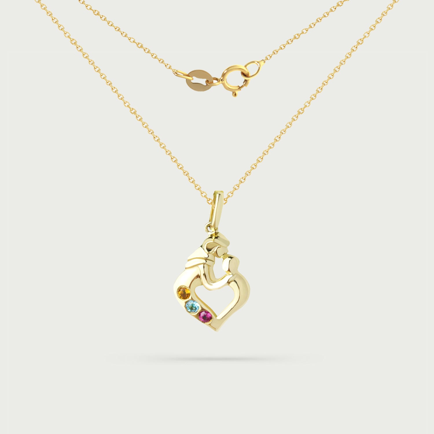 Embraced in Gem Necklace