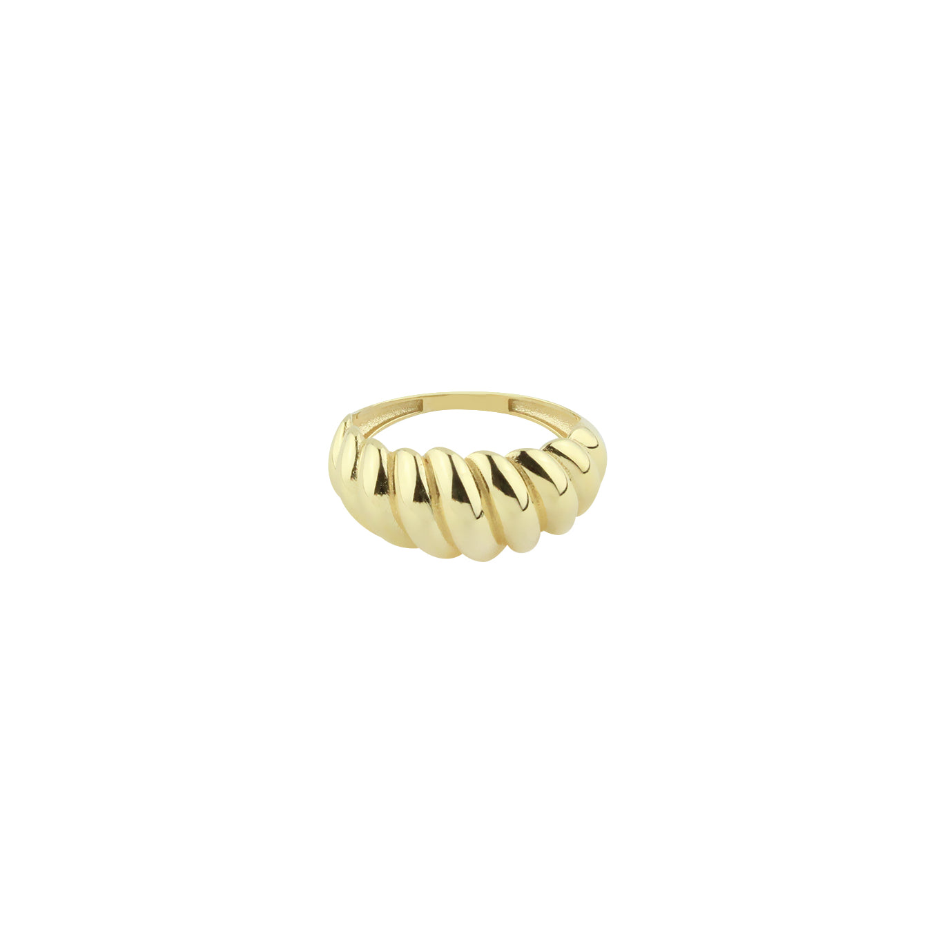 Never Be Late Gold Ring