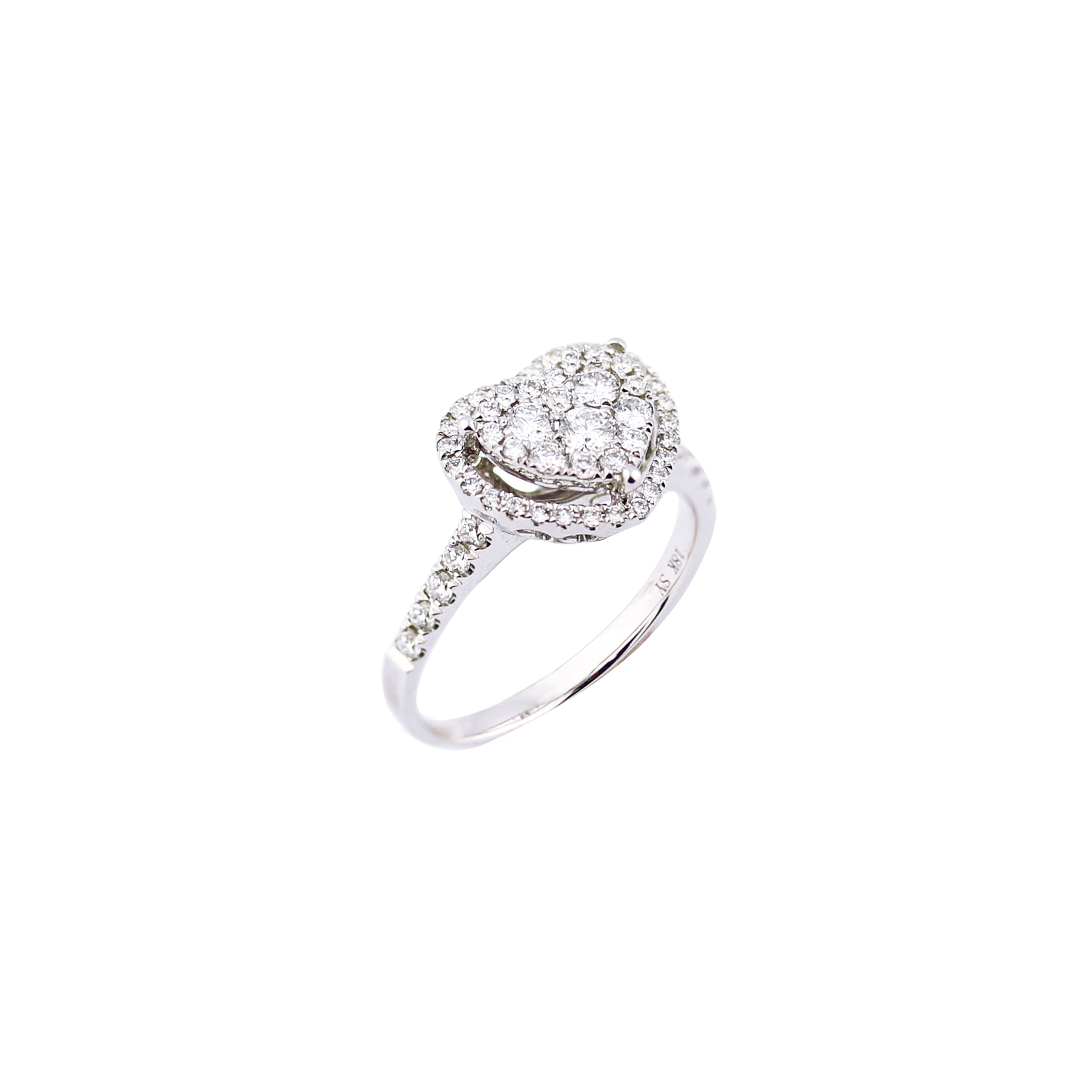 Happy Heart Diamond Engagement Ring