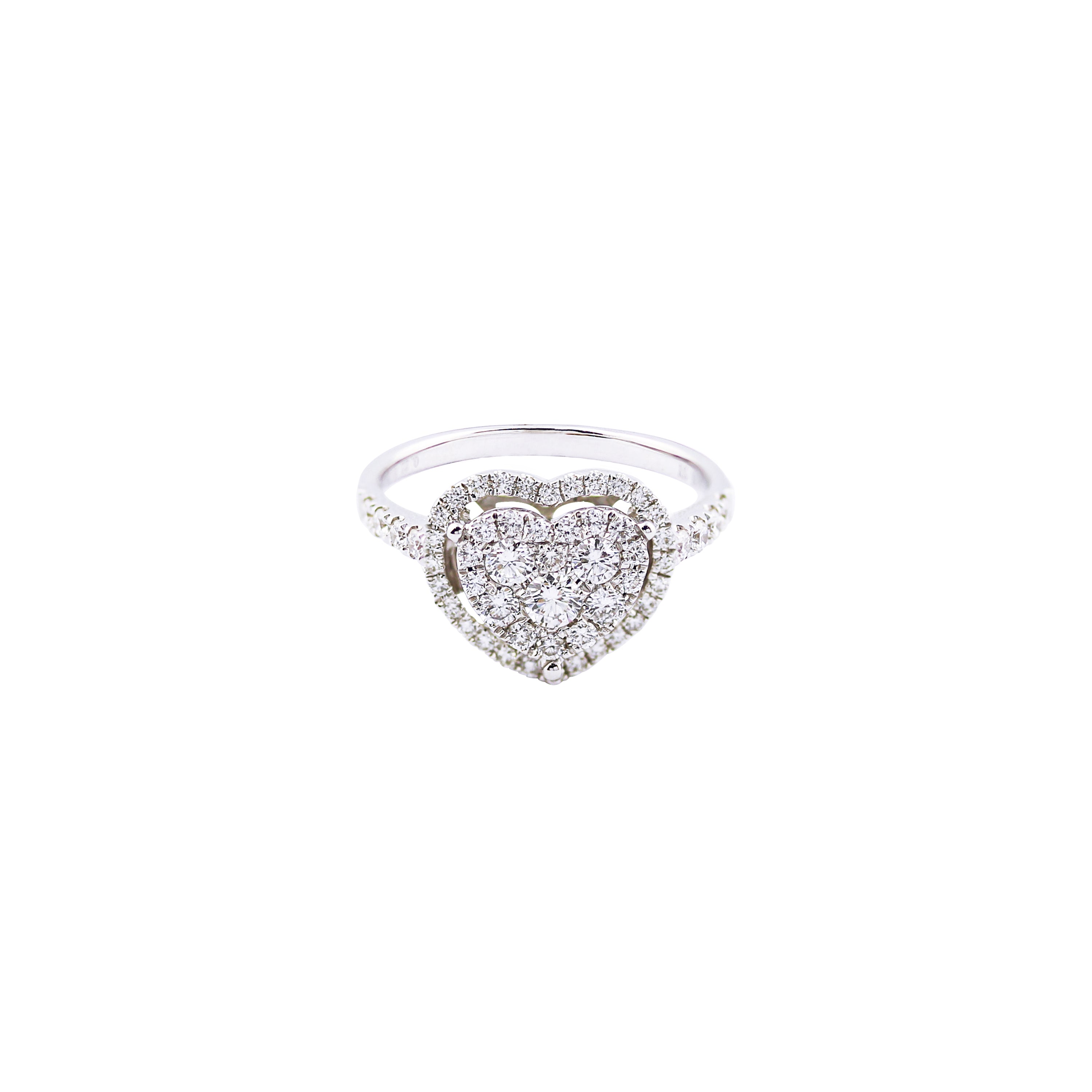 Happy Heart Diamond Engagement Ring