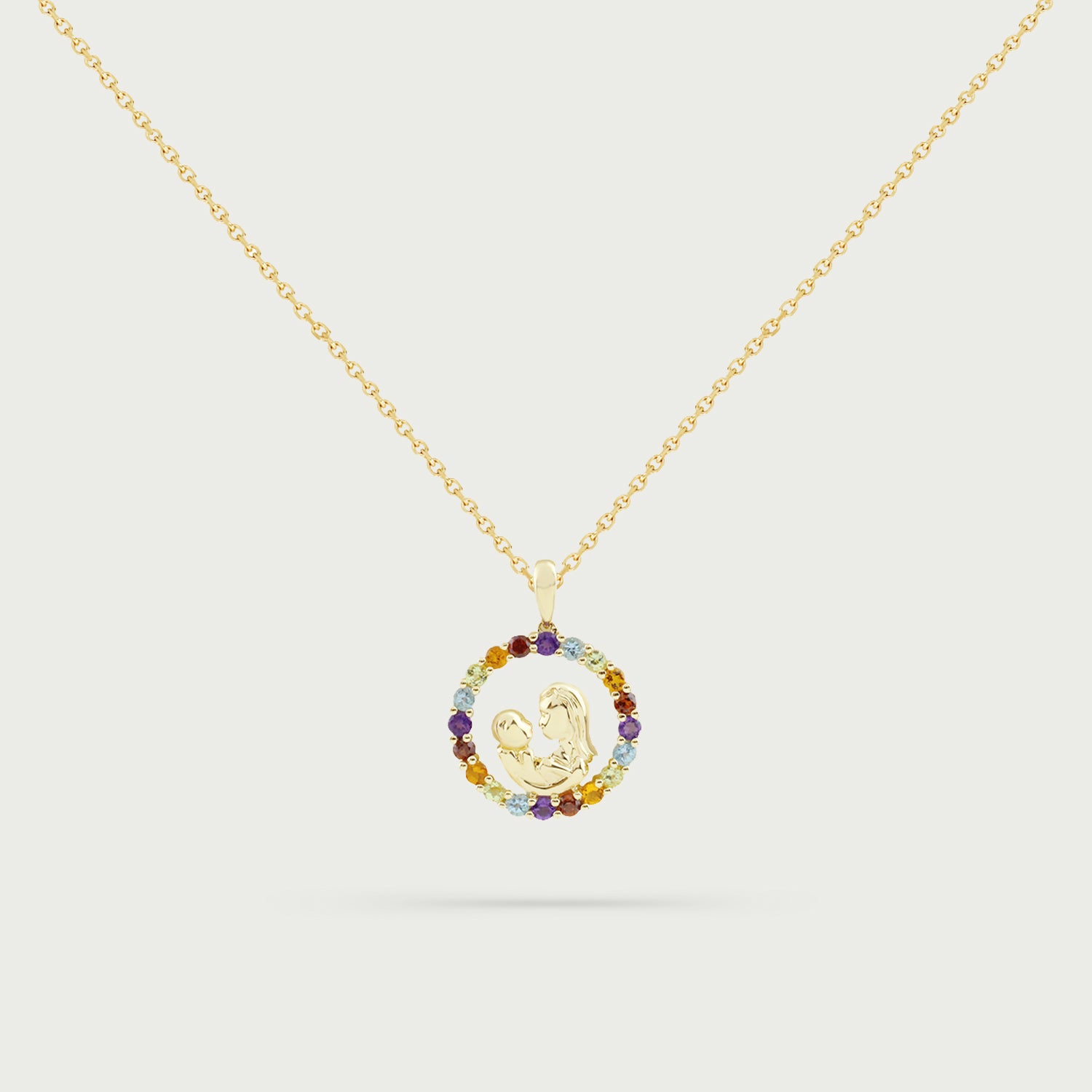Mother & Child Multicolored Necklace