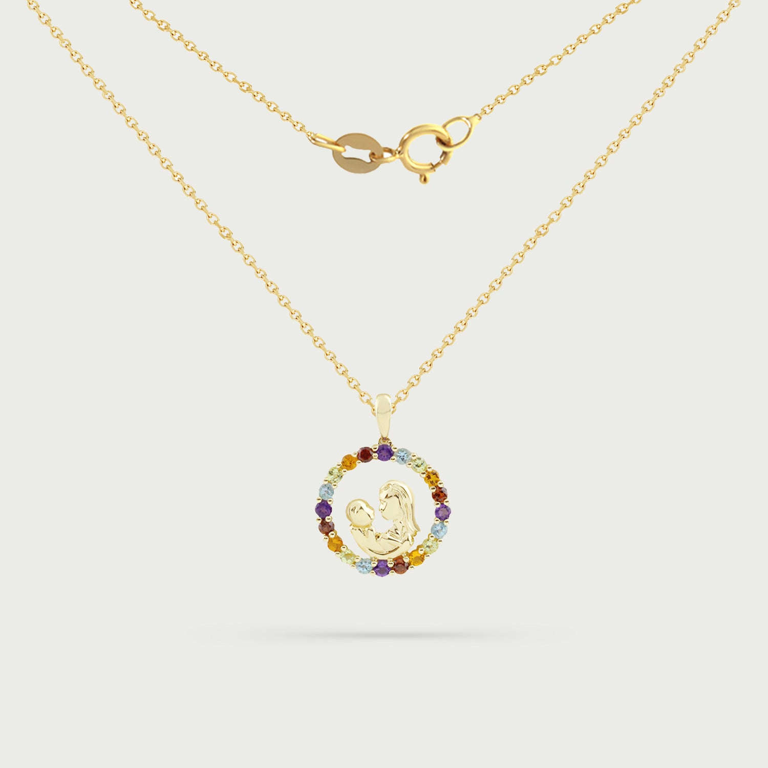 Mother & Child Multicolored Necklace