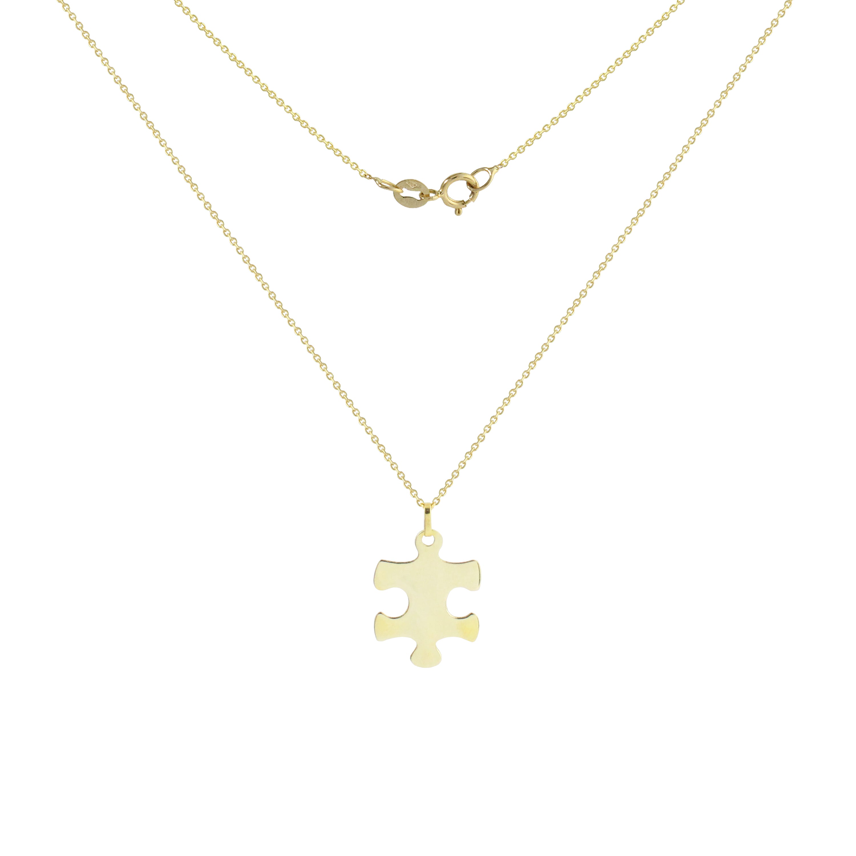 Puzzle Gold Necklace