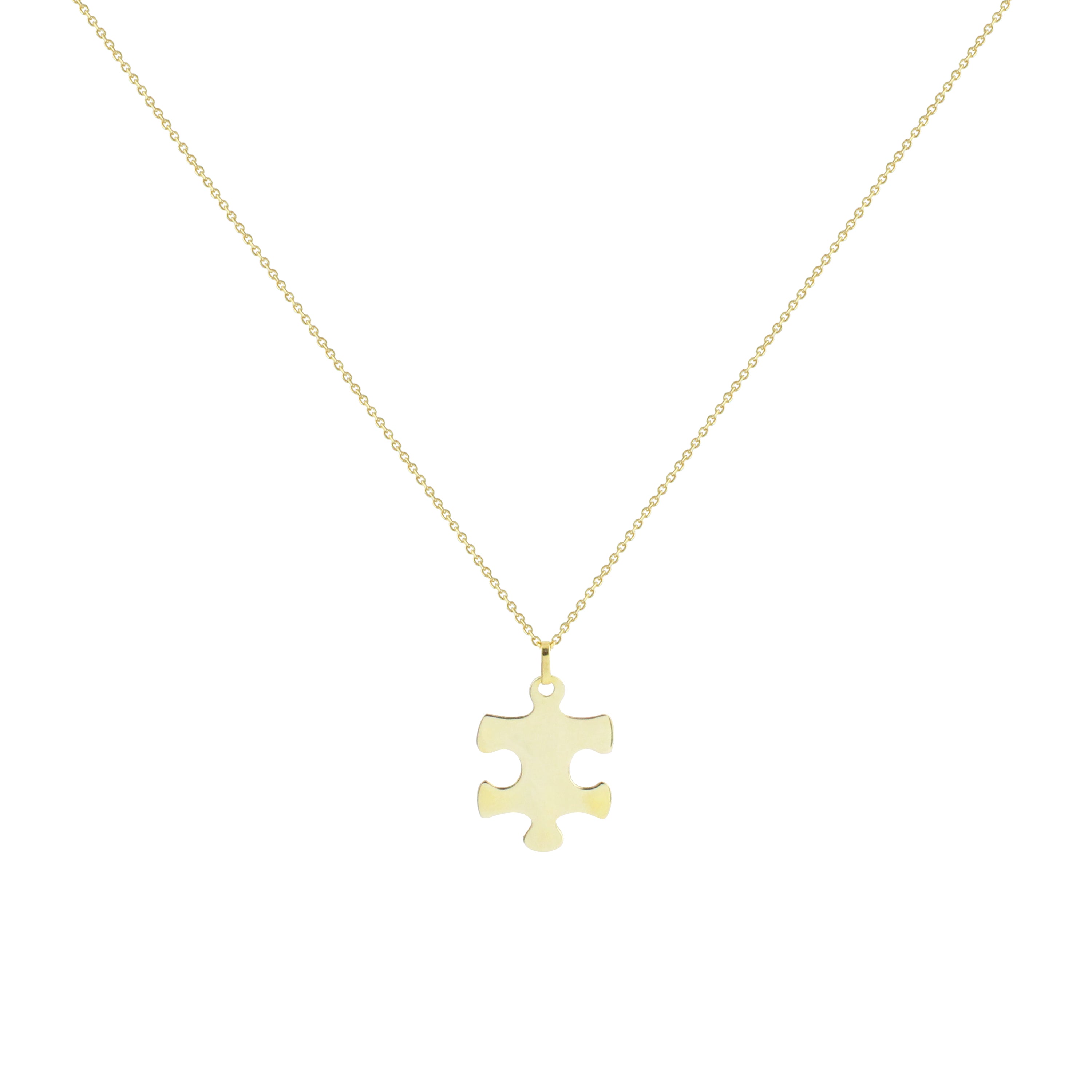 Puzzle Gold Necklace