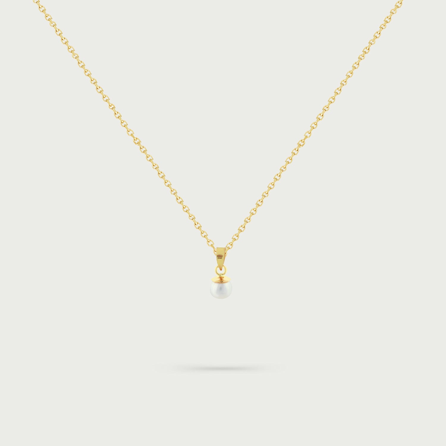 Tiny Solitary Pearl Necklace