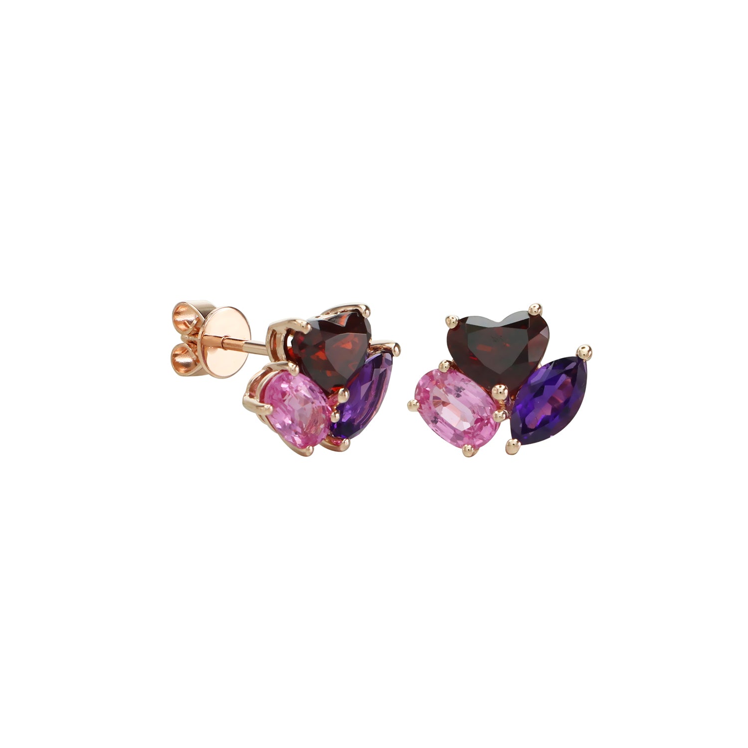 Daily Dazzle  Multi-Color Stud Earrings