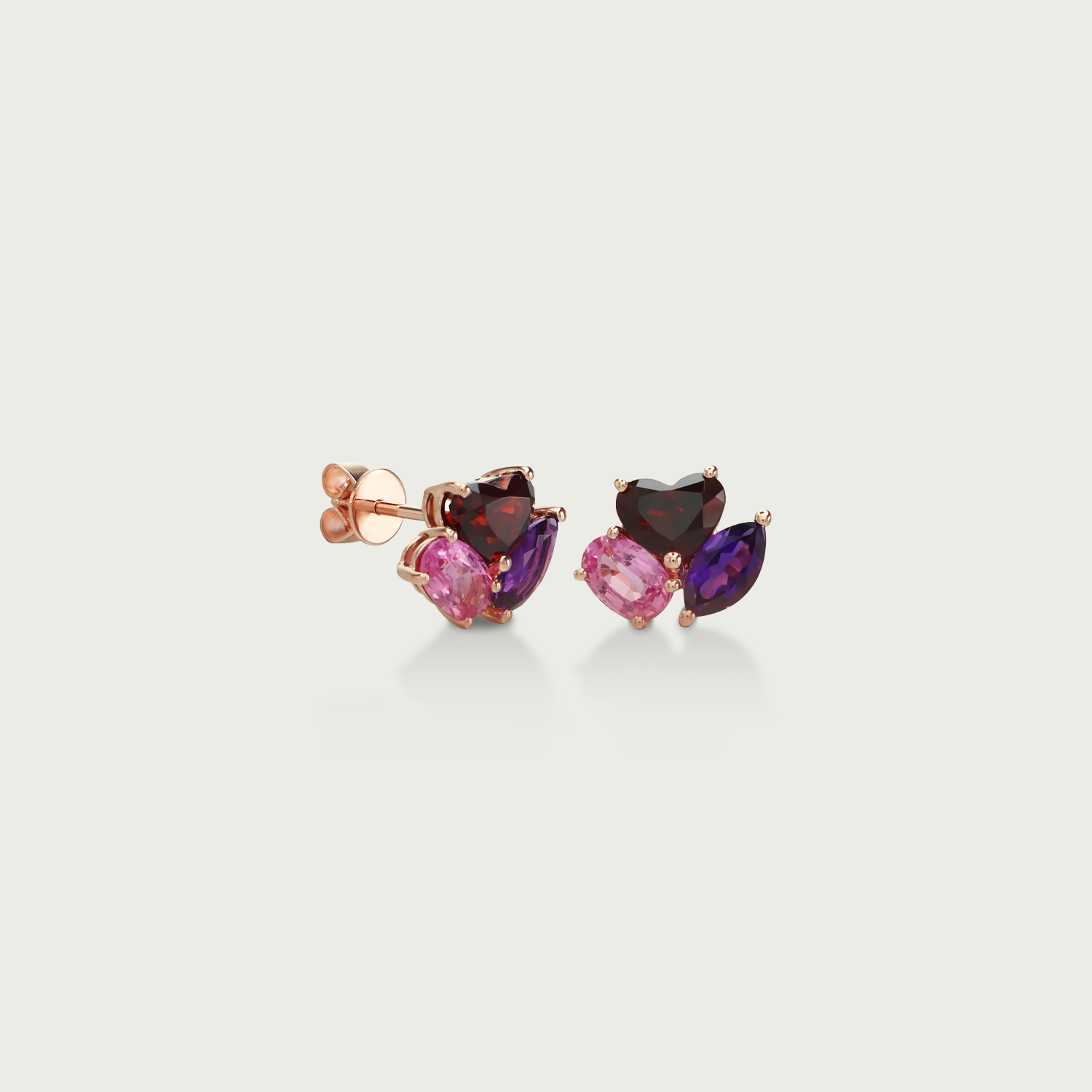 Daily Dazzle  Multi-Color Stud Earrings