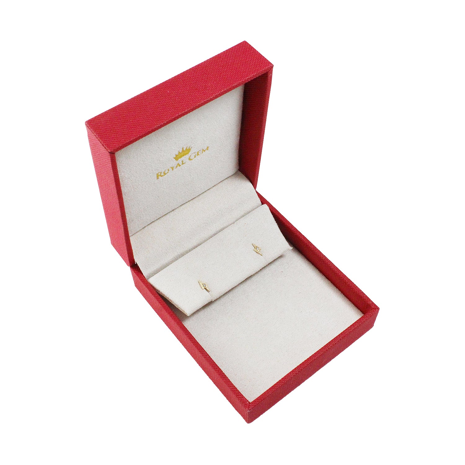 Lightning Bolt Gold Earrings