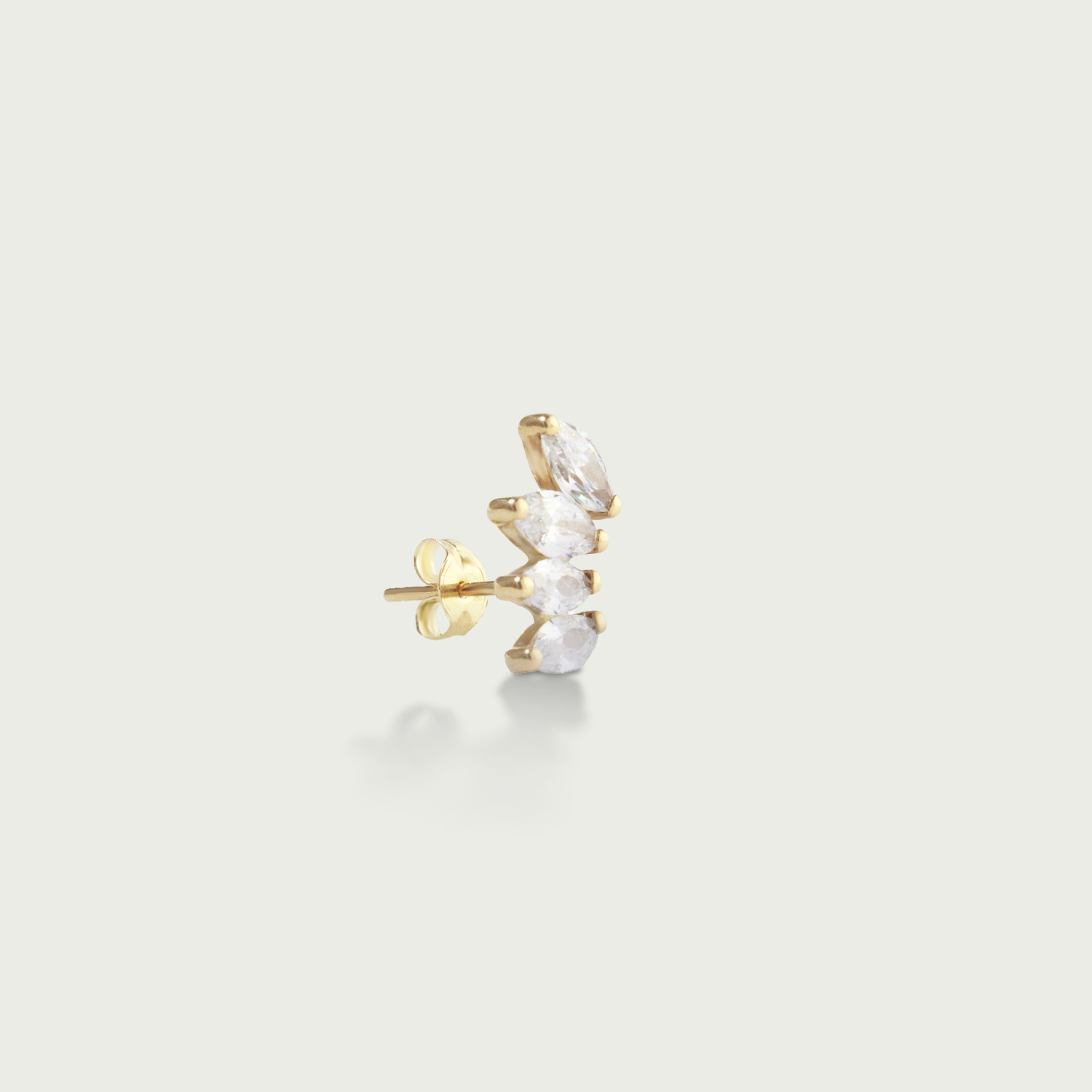 Living In A Fantasy Gold Crawler Earrings