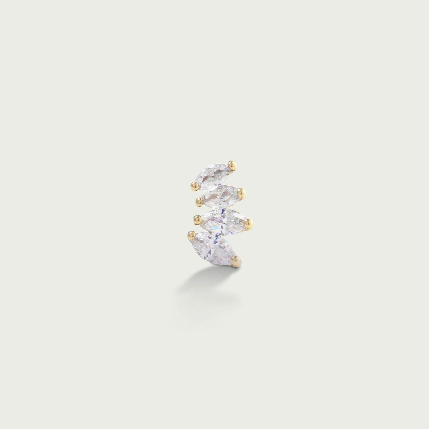 Living In A Fantasy Gold Crawler Earrings
