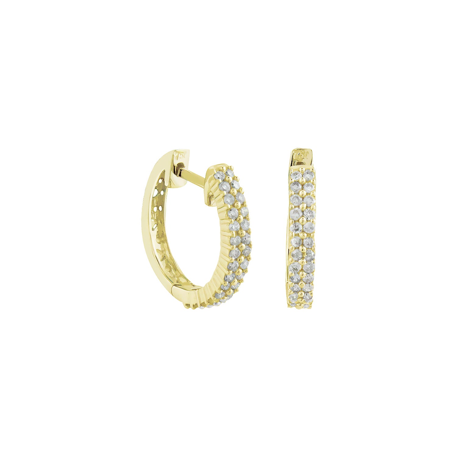 Meant to Believe Dimaond Hoop Earrings