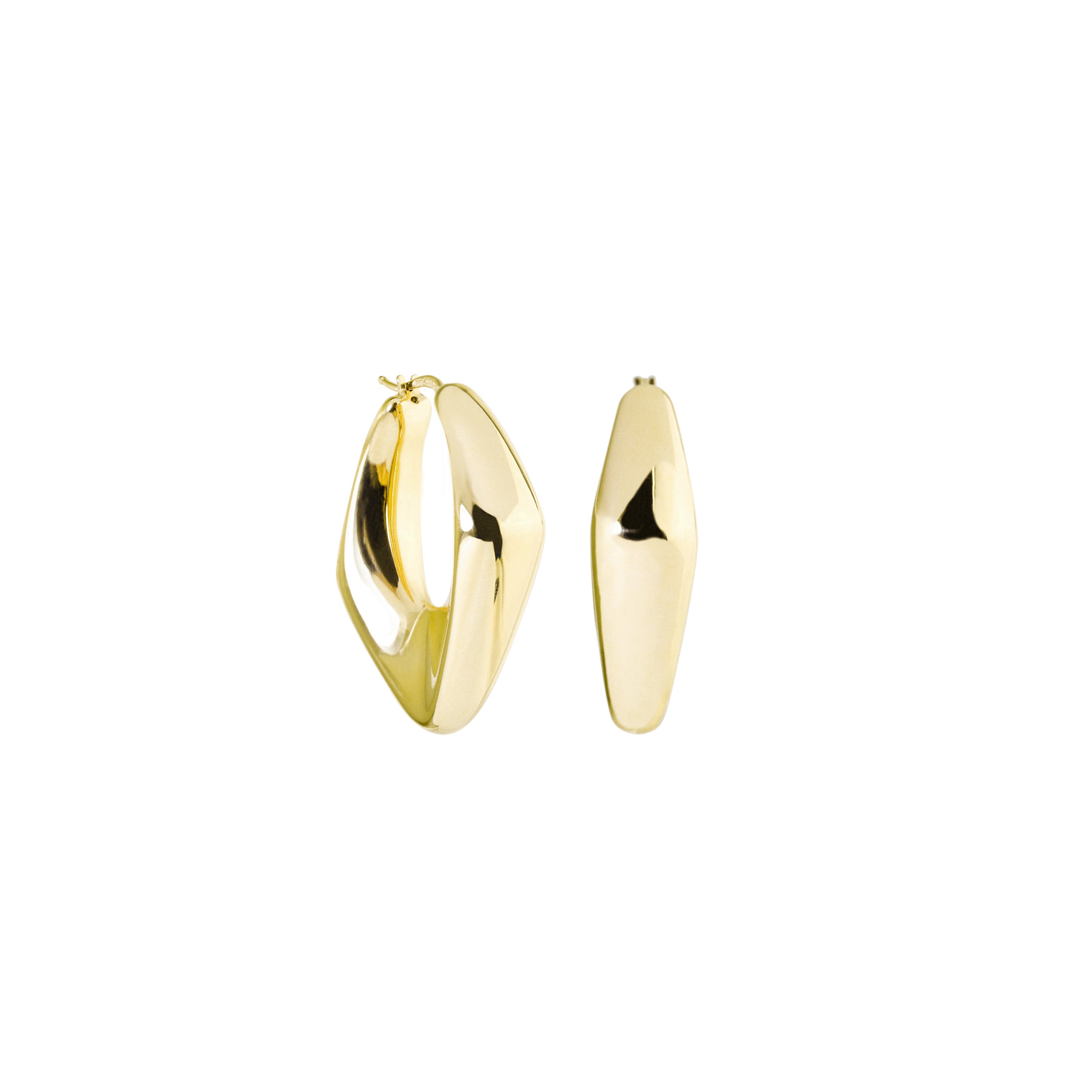 Cue the Drama Gold Hoop Earrings