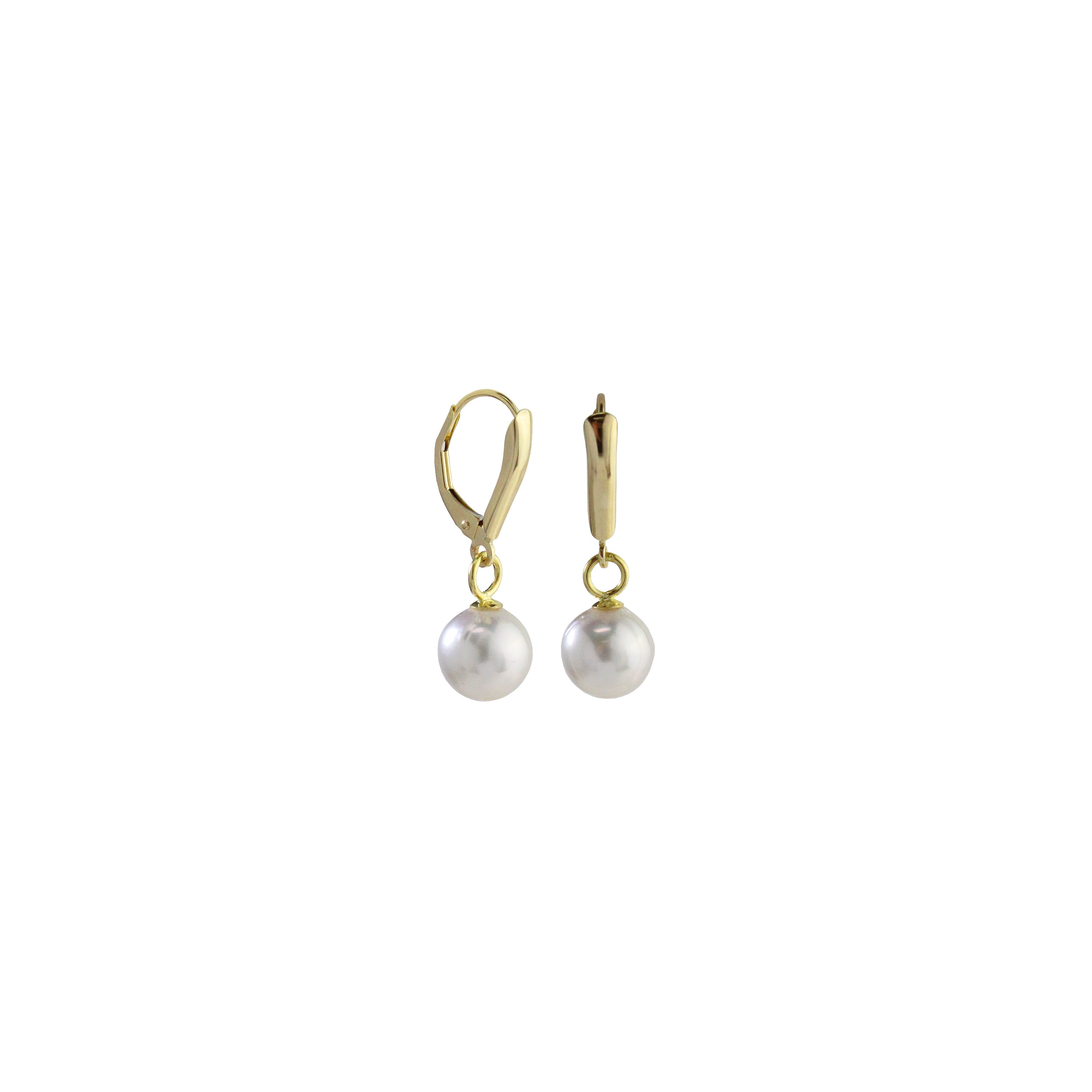 Elaria White South Sea Pearl Dangling Earrings