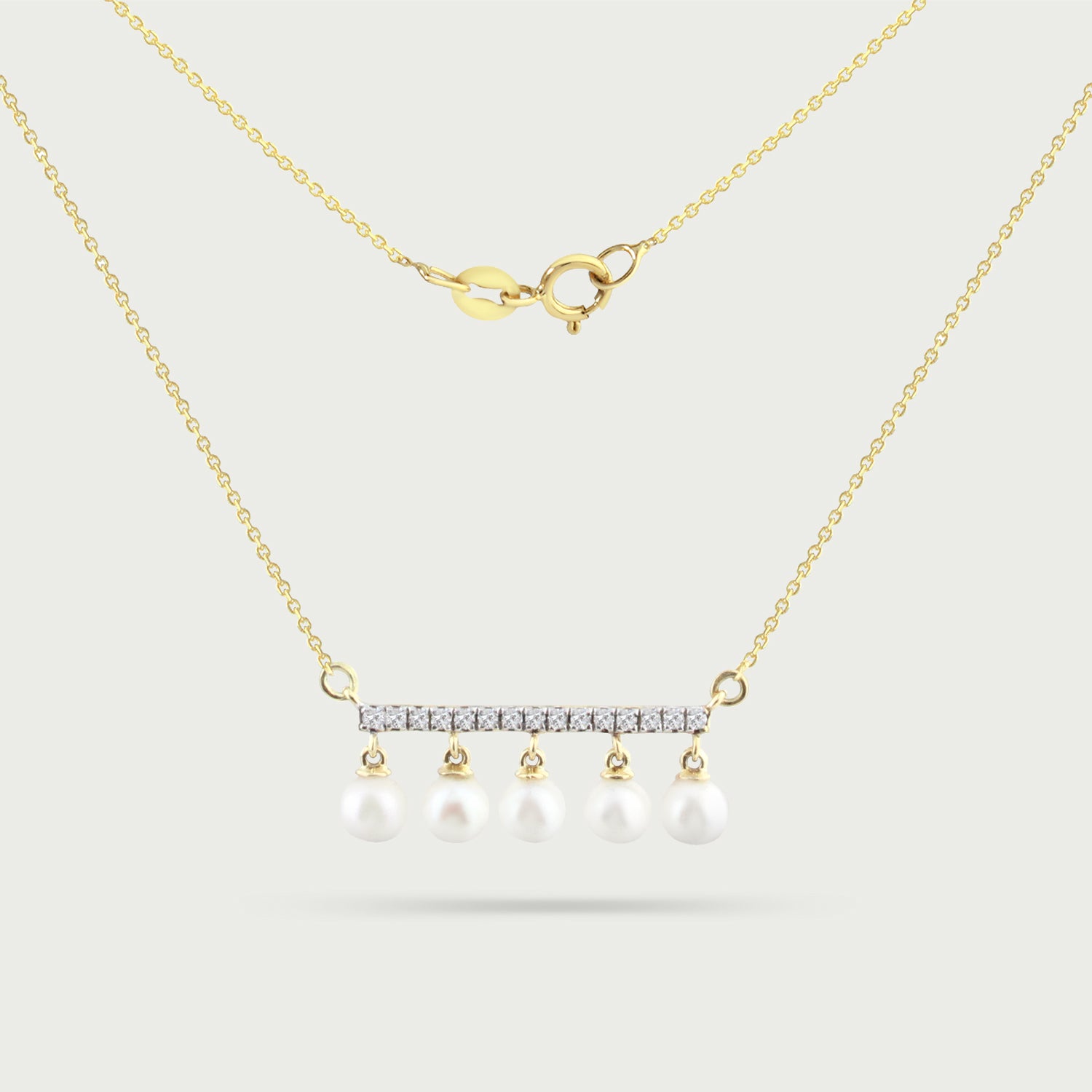 Quintet Dancing Pearl Necklace