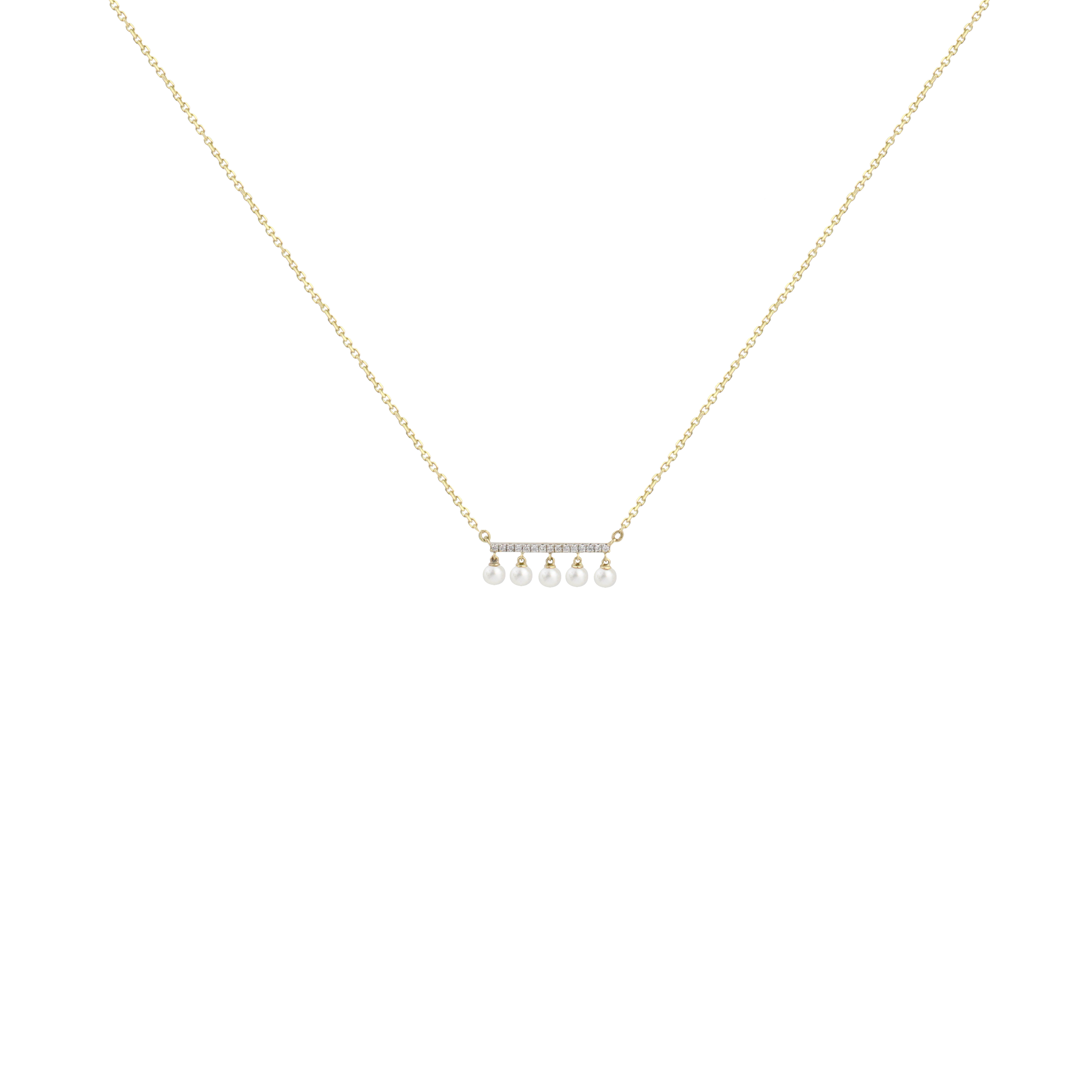 Quintet Dancing Pearl Necklace