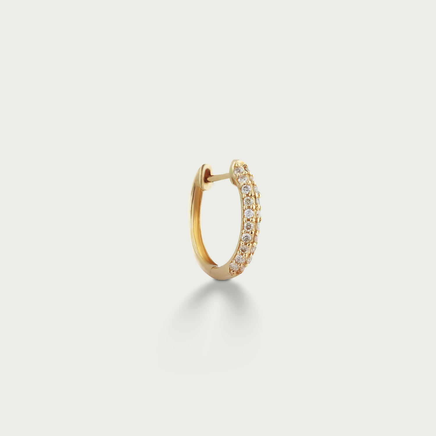 Sultry Cascade Flick Diamond Hoop Earrings