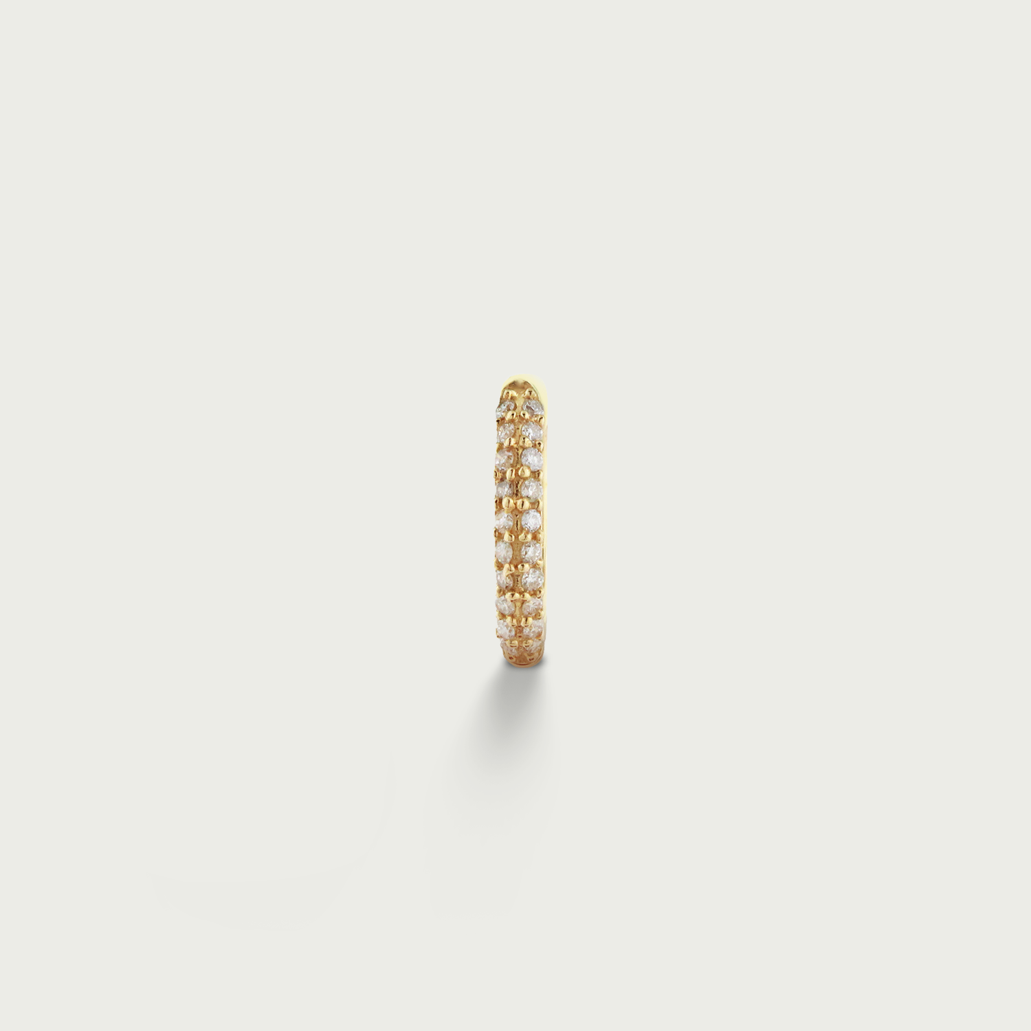 Sultry Cascade Flick Diamond Hoop Earrings