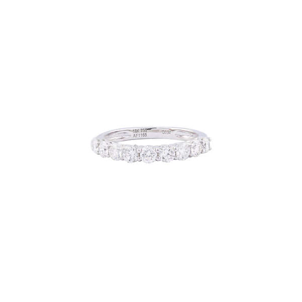 Round-Cut Diamond Half Eternity Ring
