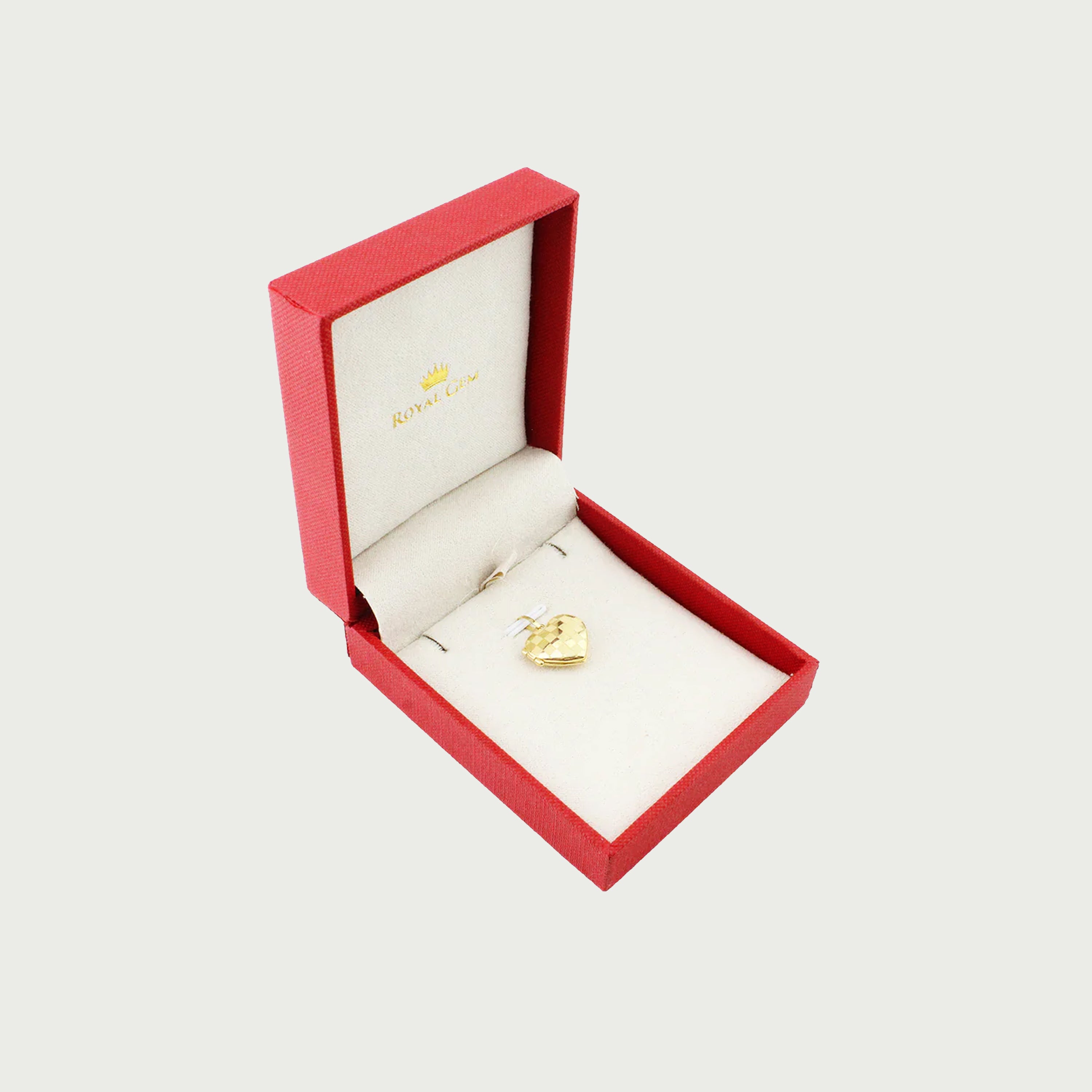 Lover’s Pattern Heart Gold Pendant