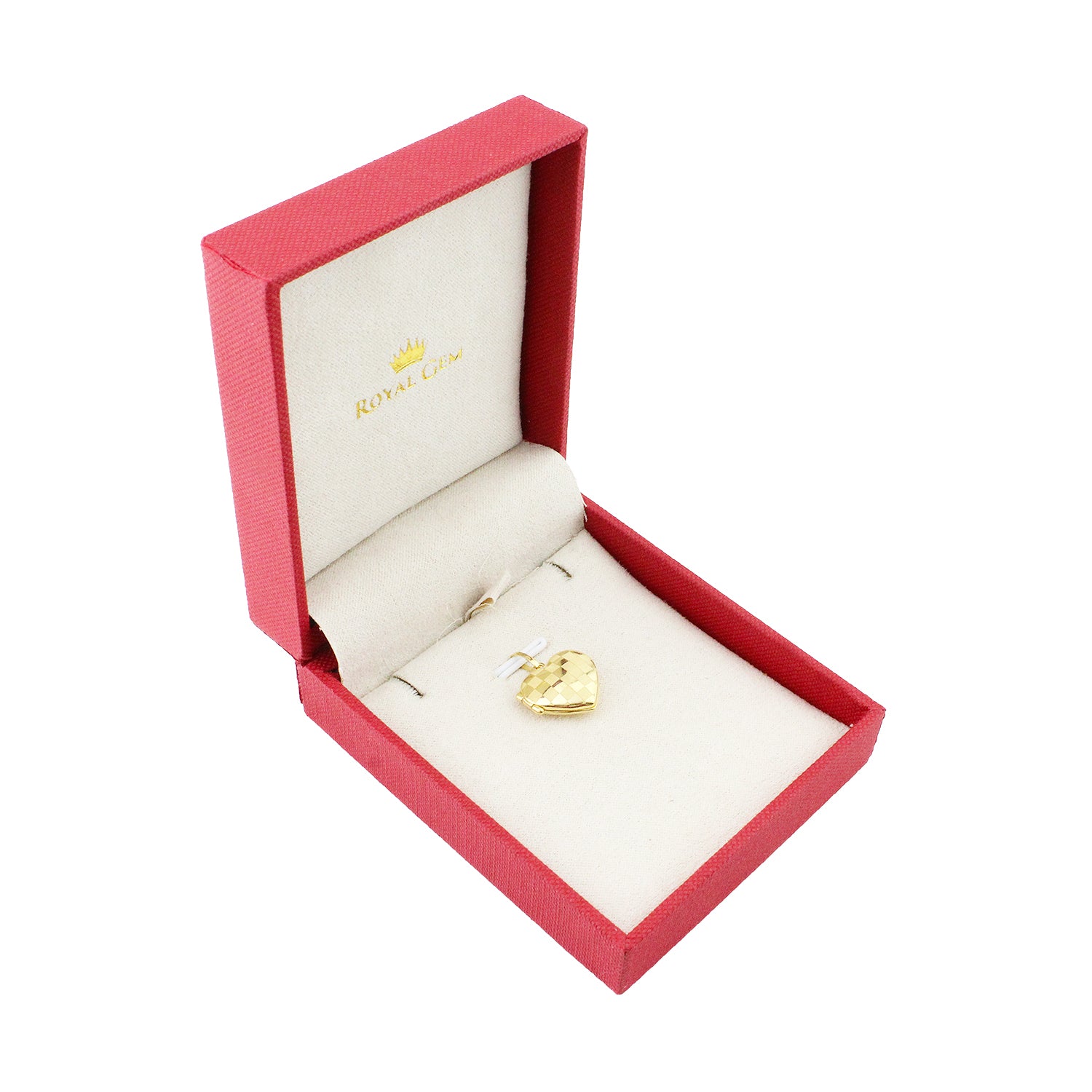 Lover’s Pattern Heart Gold Pendant