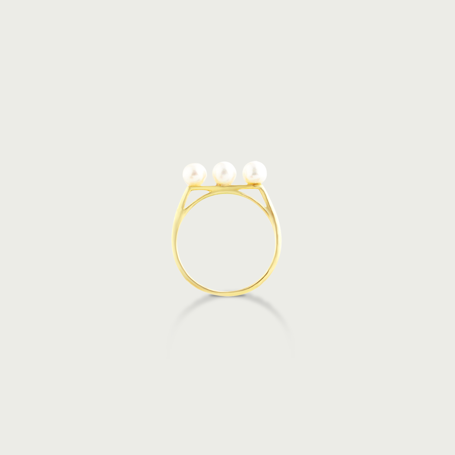 Sea Nymph Three Pearl Ring
