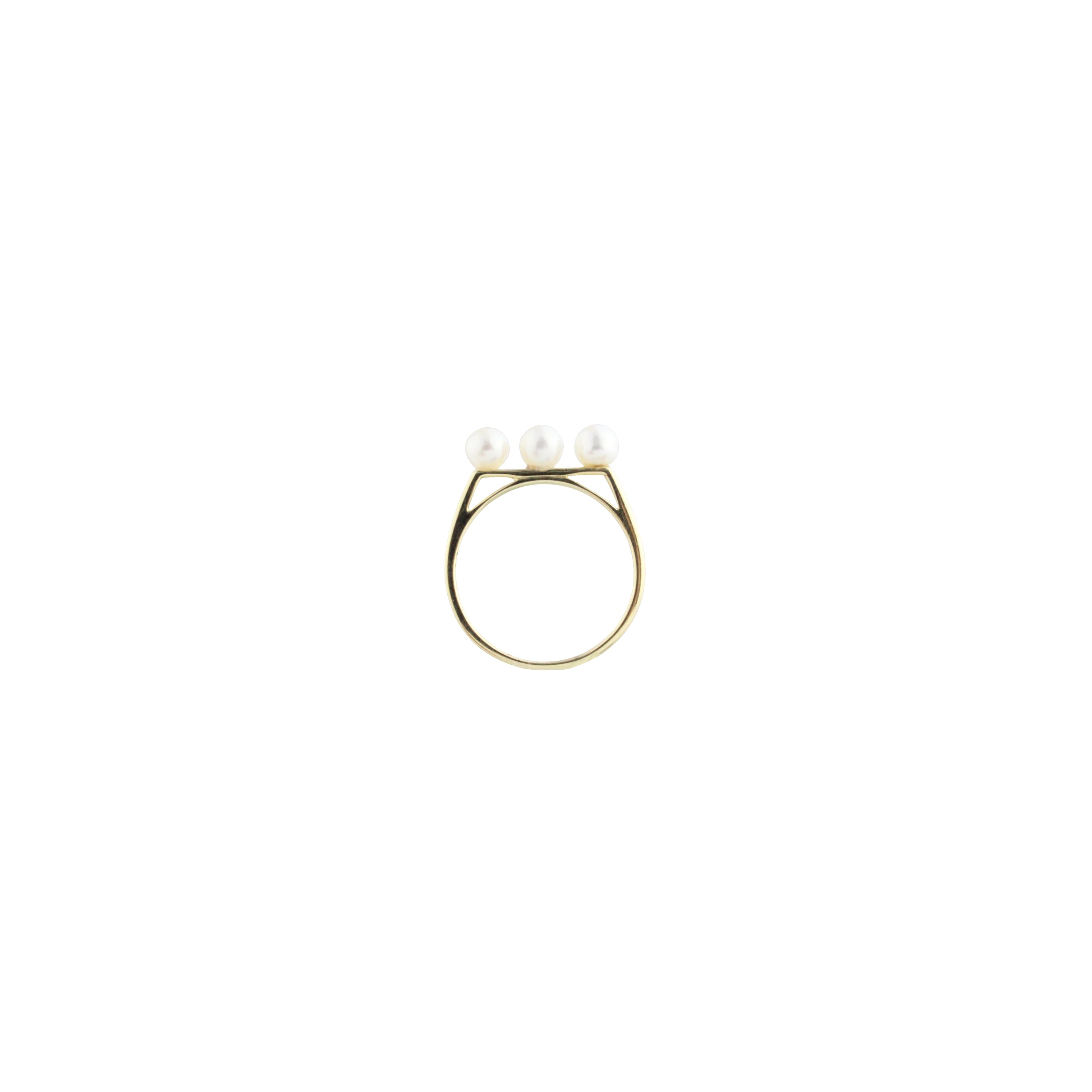 Sea Nymph Three Pearl Ring